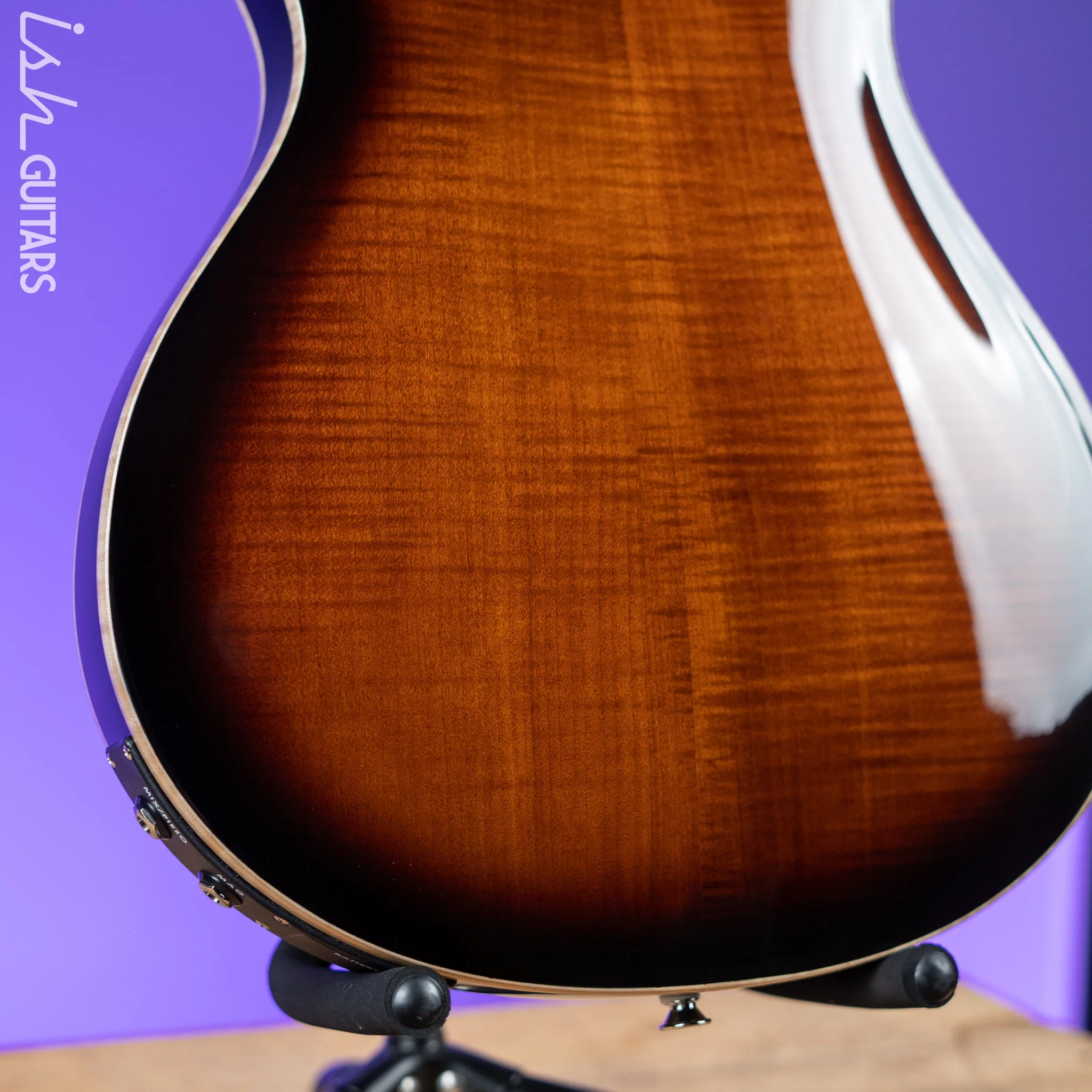 2022 PRS SE Hollowbody II Piezo Black Gold Burst - Image 10