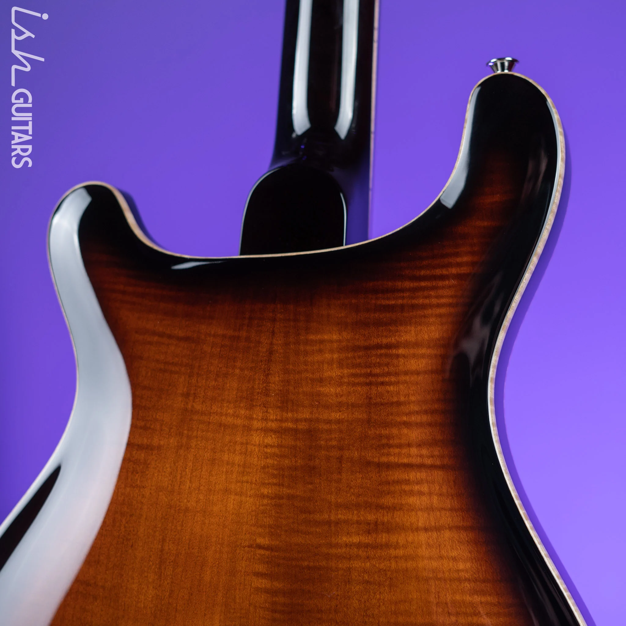 2022 PRS SE Hollowbody II Piezo Black Gold Burst - Image 9