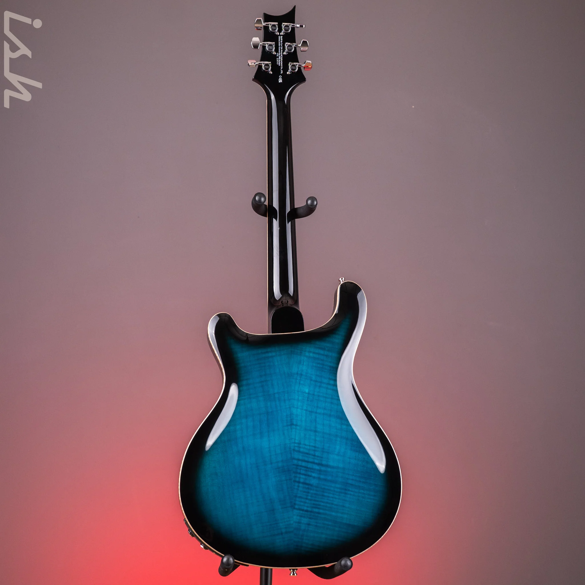 2022 PRS SE Hollowbody II Piezo Electric Guitar Peacock Blue Sunburst - Image 18