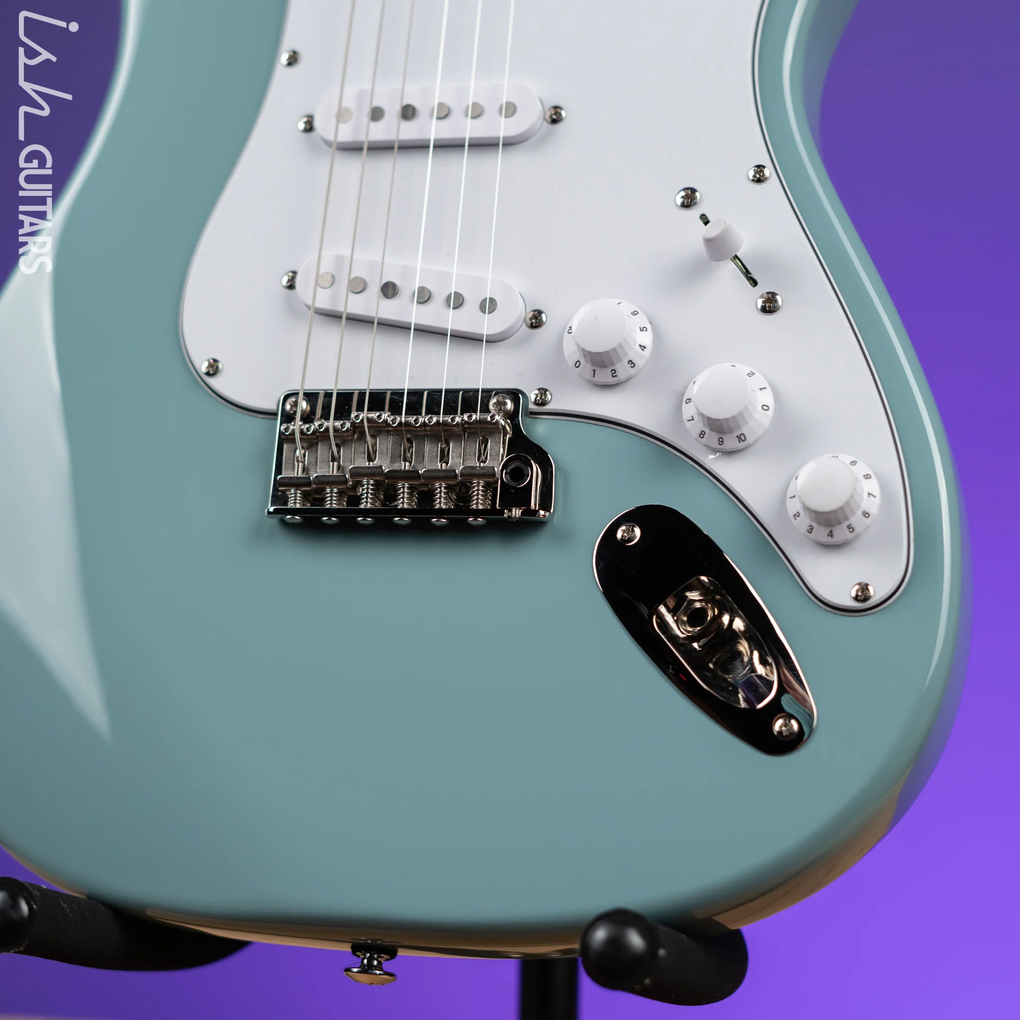 2022 PRS SE Silver Sky Electric Guitar Stone Blue - Image 4