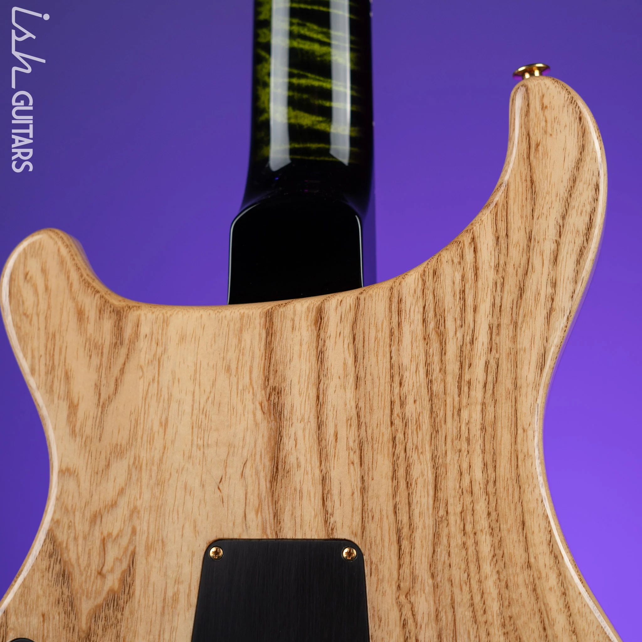 2022 PRS Wood Library Modern Eagle V 10-Top Quilt Jade Green Smoked Burst Wrap - Image 10
