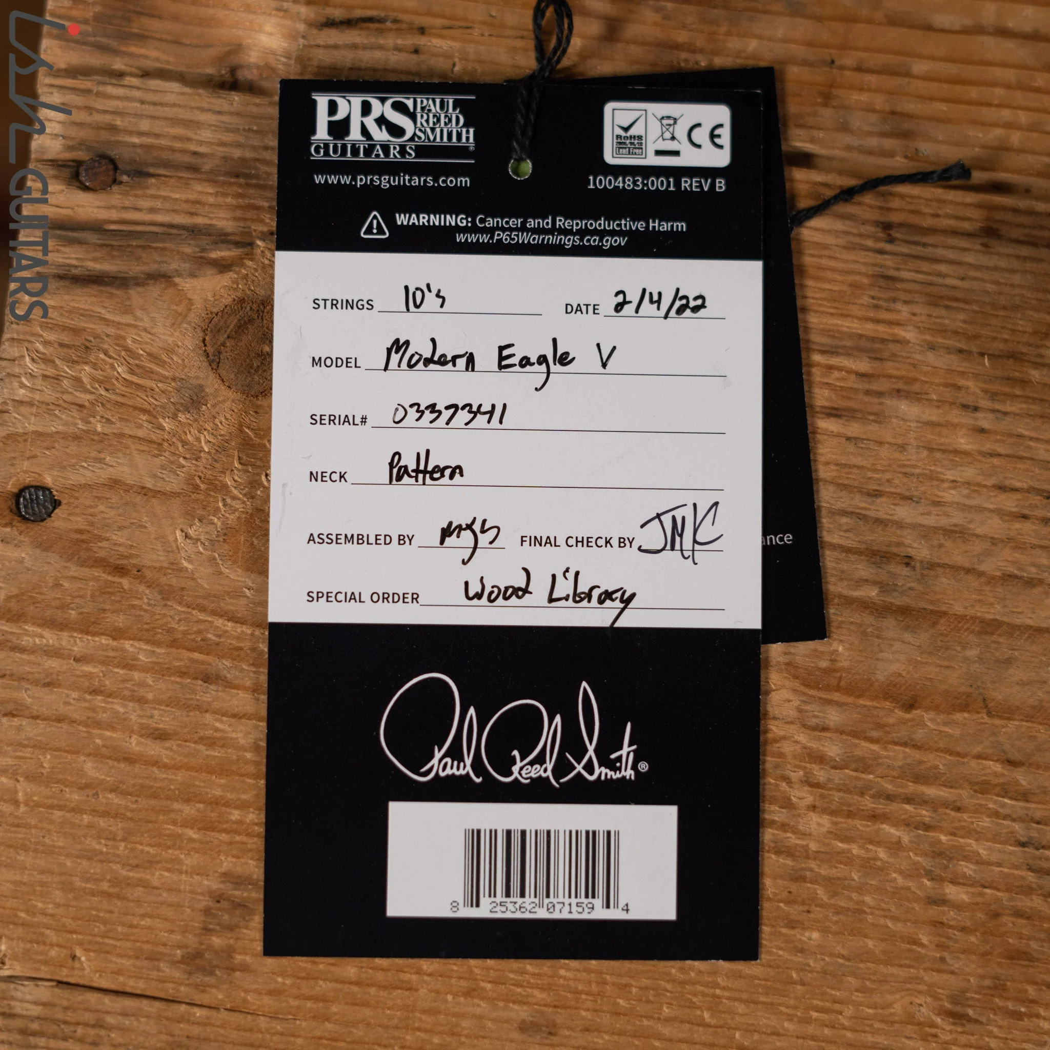 2022 PRS Wood Library Modern Eagle V Opaque Seafoam Green Satin Brazilian Rosewood - Image 14