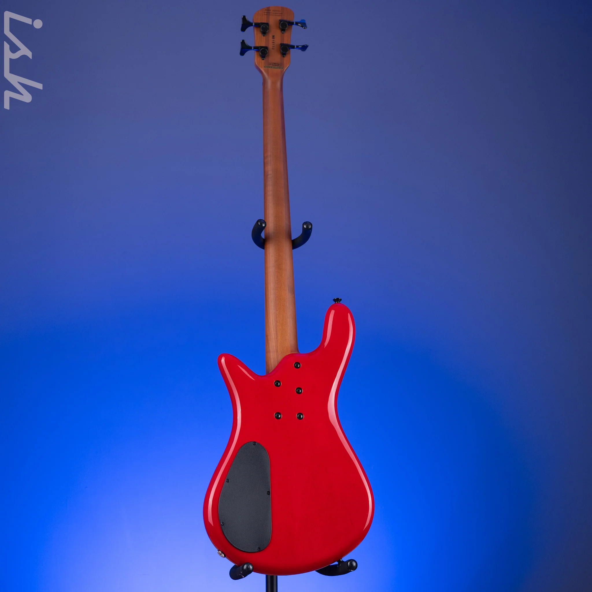 2022 Spector Eurobolt 4 Inferno Red Gloss Poplar Burl Bass Guitar - Image 7