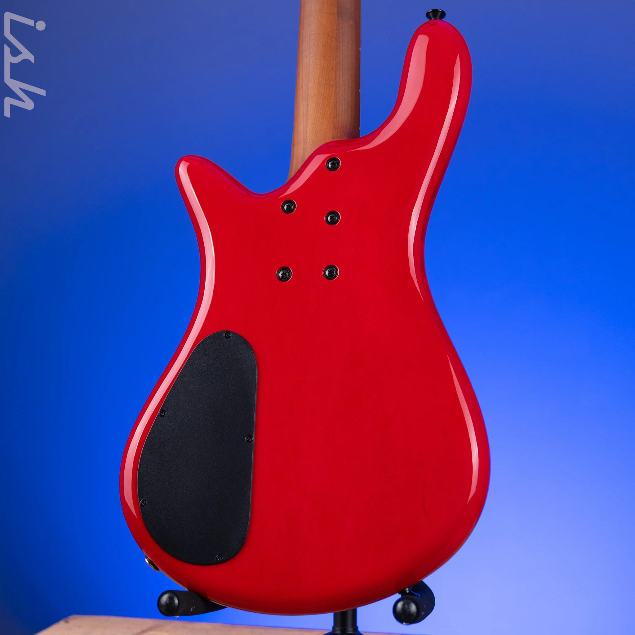 2022 Spector Eurobolt 4 Inferno Red Gloss Poplar Burl Bass Guitar - Image 8