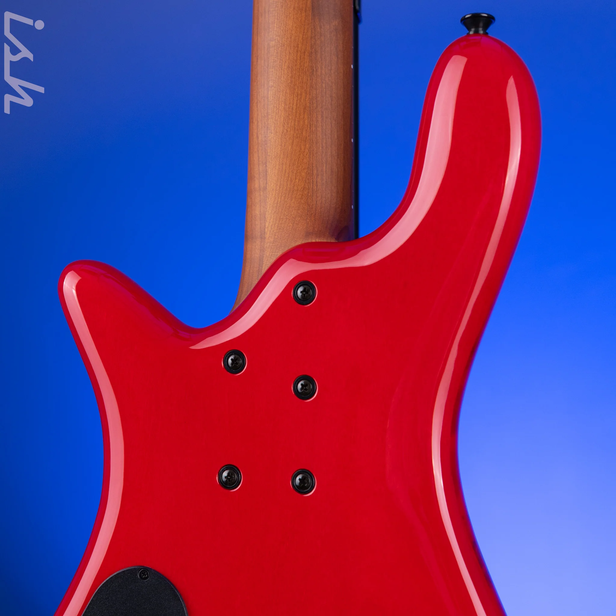 2022 Spector Eurobolt 4 Inferno Red Gloss Poplar Burl Bass Guitar - Image 9