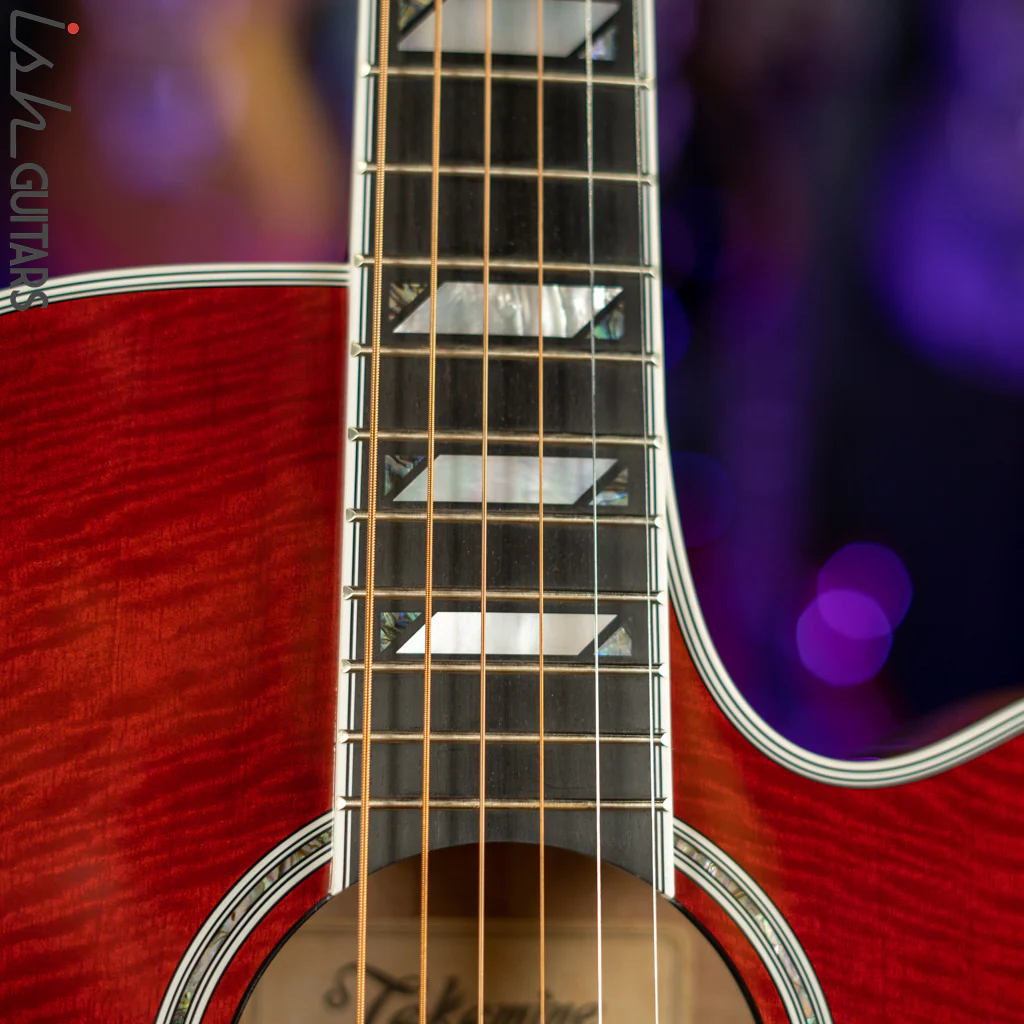Takamine TSP178AC Acoustic-Electric Guitar Faded Cherry Burst - Image 5