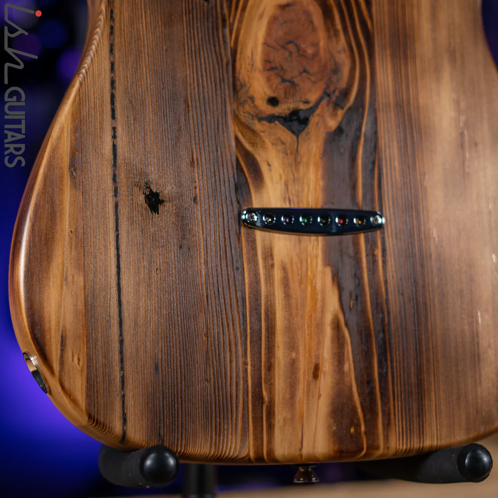2022 Wallace Tele Style Guitar Natural Pine - Image 10