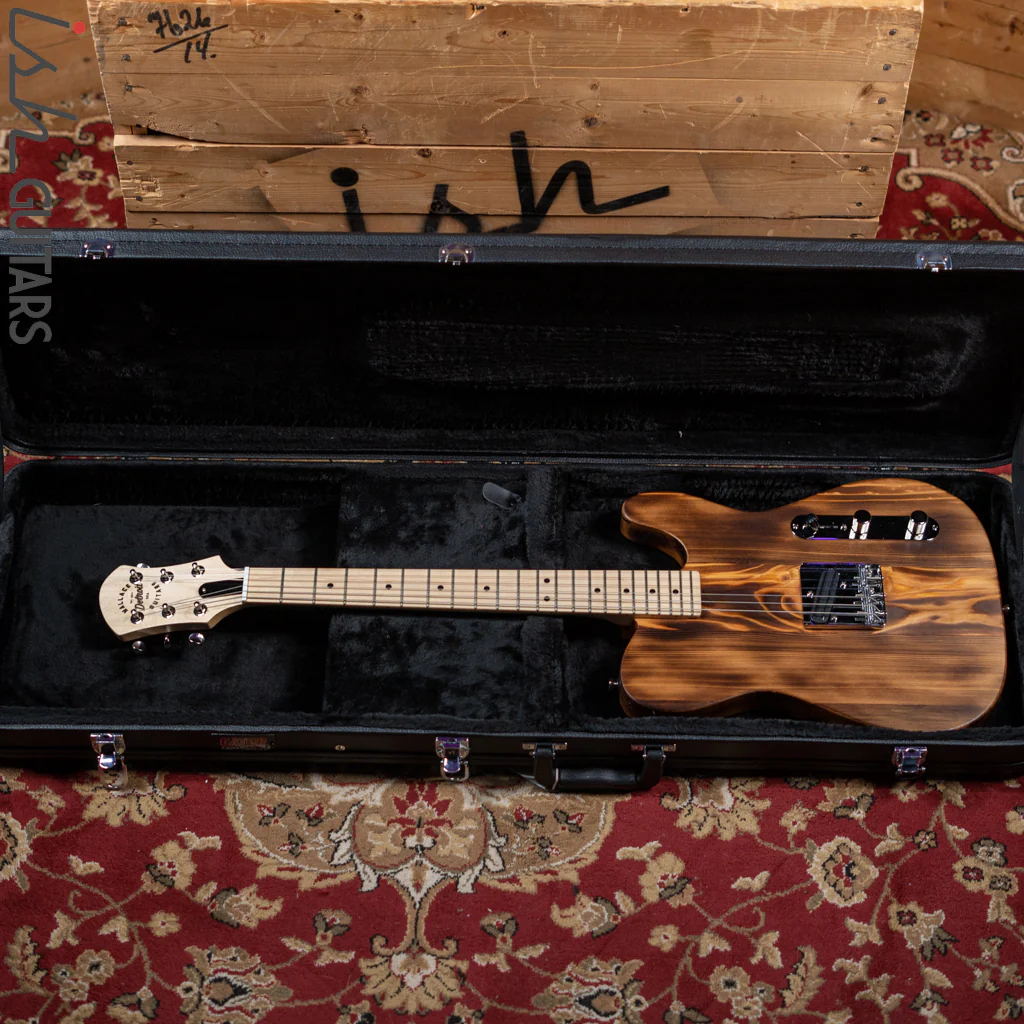 2022 Wallace Tele Style Guitar Natural Pine - Image 14