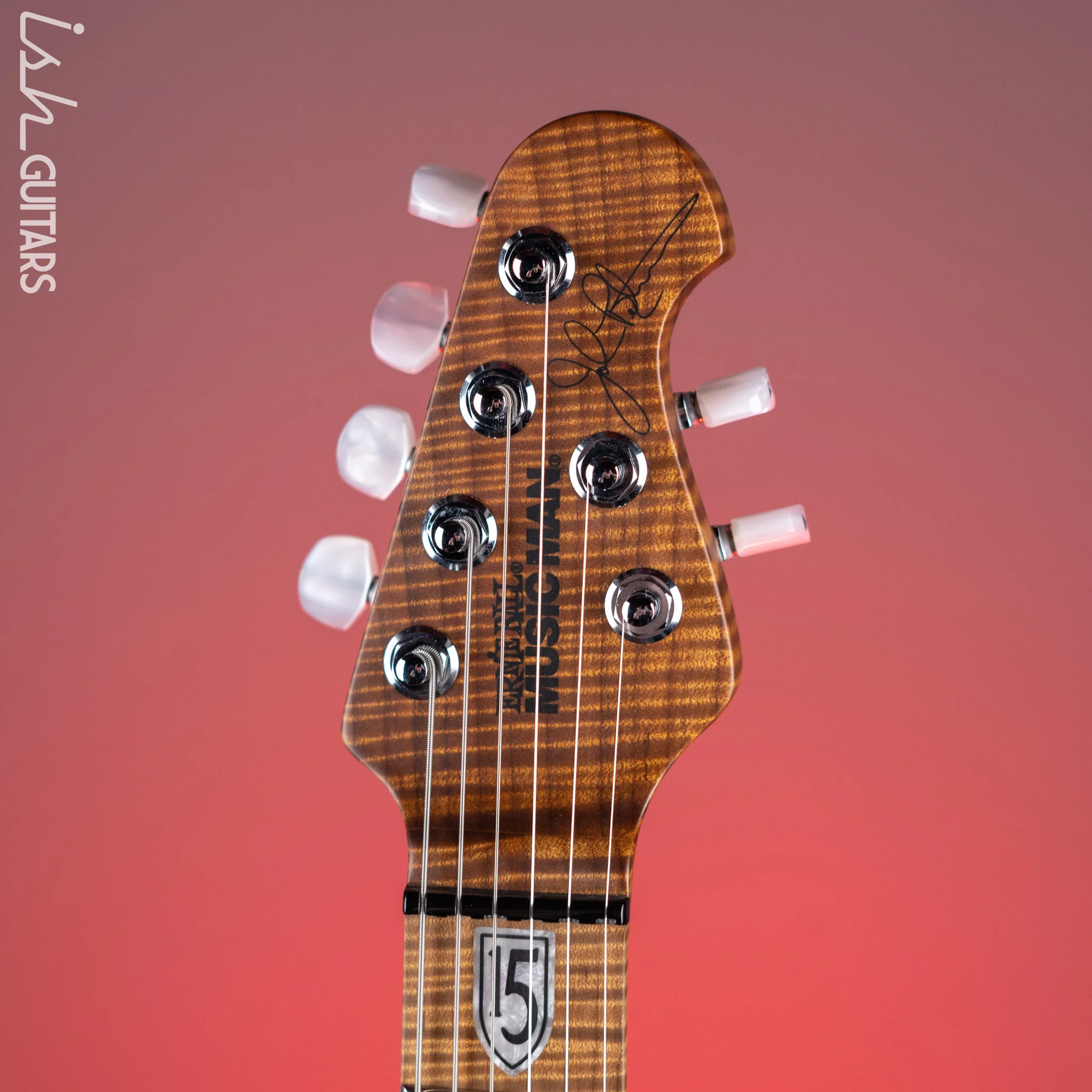 Ernie Ball Music Man JP15 John Petrucci 6-String Flame Top Purple Nebula - Image 5