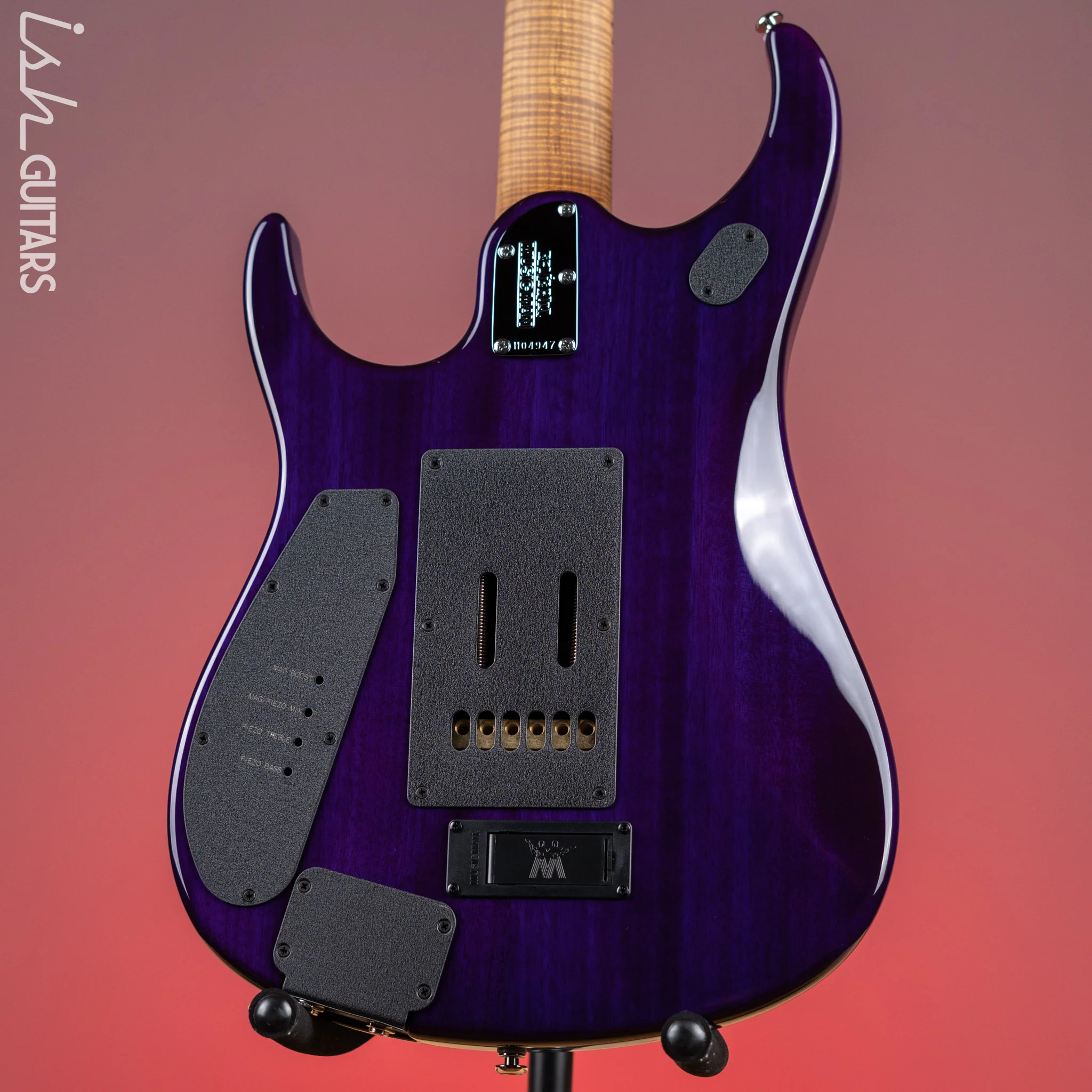 Ernie Ball Music Man JP15 John Petrucci 6-String Flame Top Purple Nebula - Image 7
