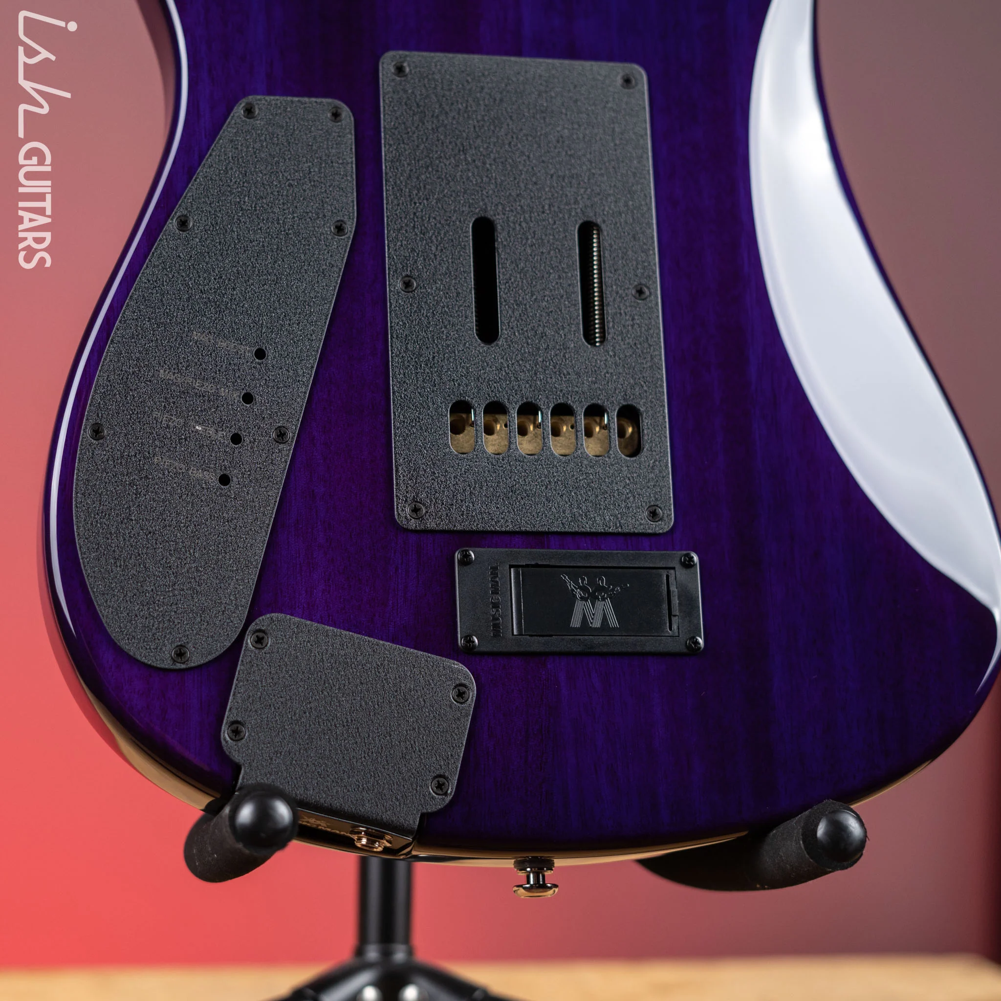 Ernie Ball Music Man JP15 John Petrucci 6-String Flame Top Purple Nebula - Image 9