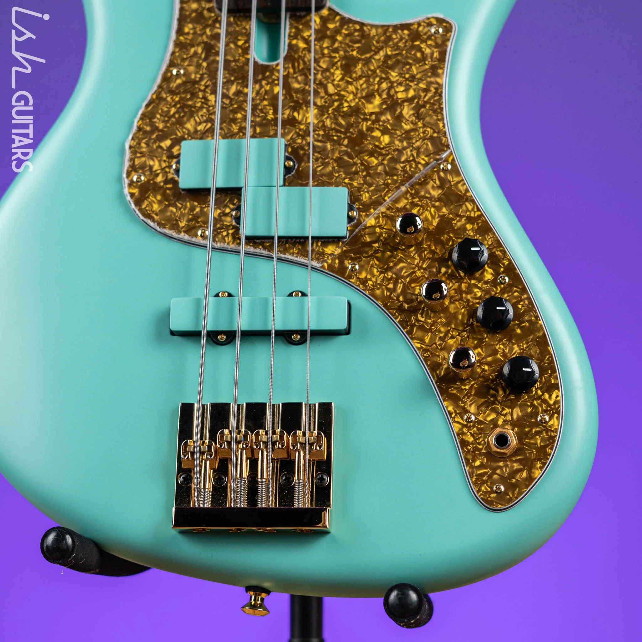 F Bass VF4-PJ 4-String Bass Seafoam Green - Image 4