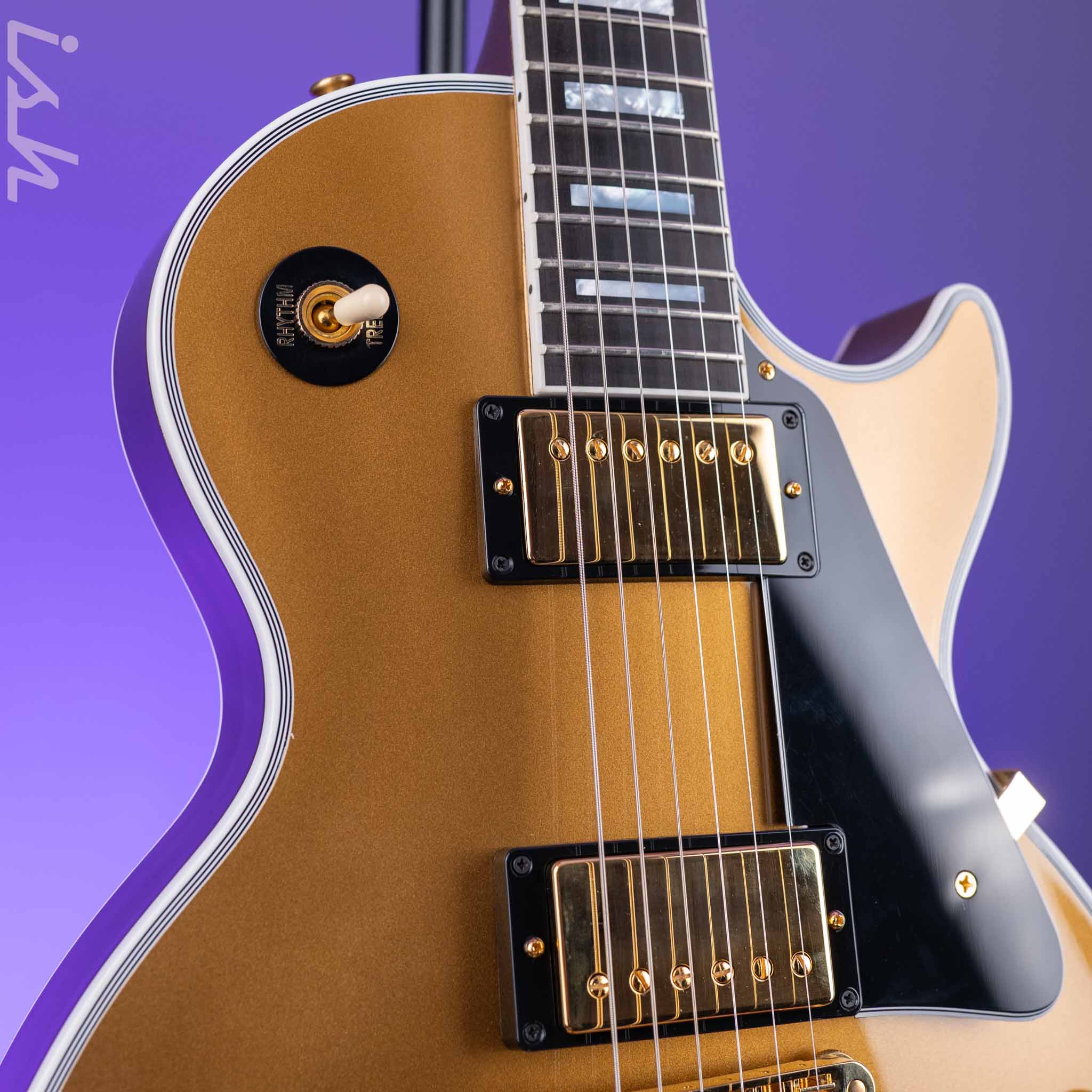 2023 Gibson Les Paul Custom Double Gold - Gold Hardware - Image 3
