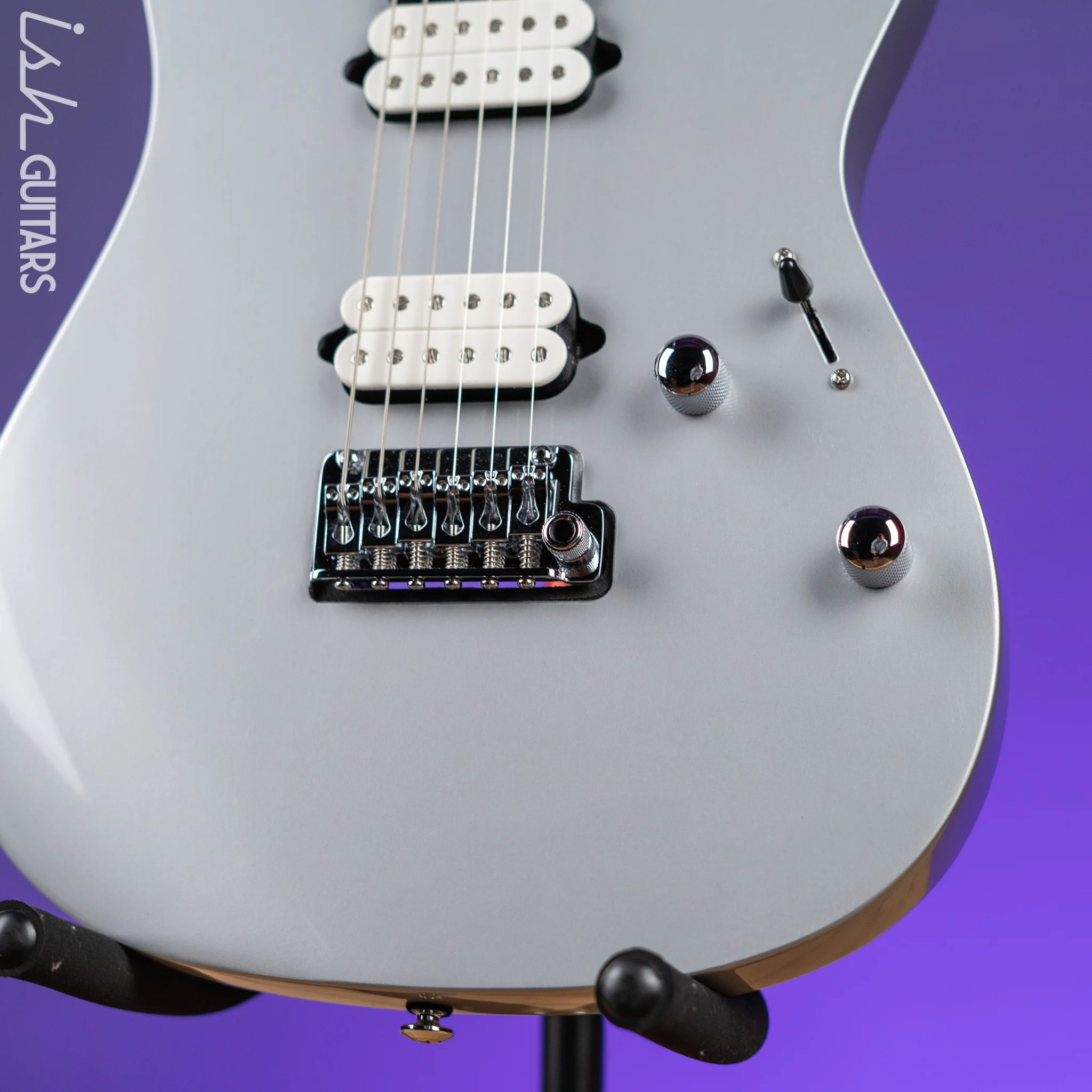 Ibanez TOD10 Tim Henson Signature Electric Guitar Classic Silver - Image 4
