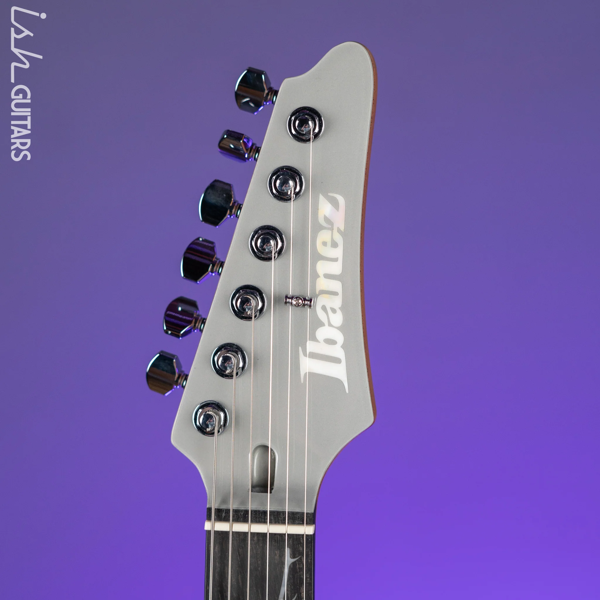 Ibanez TOD10 Tim Henson Signature Electric Guitar Classic Silver - Image 6