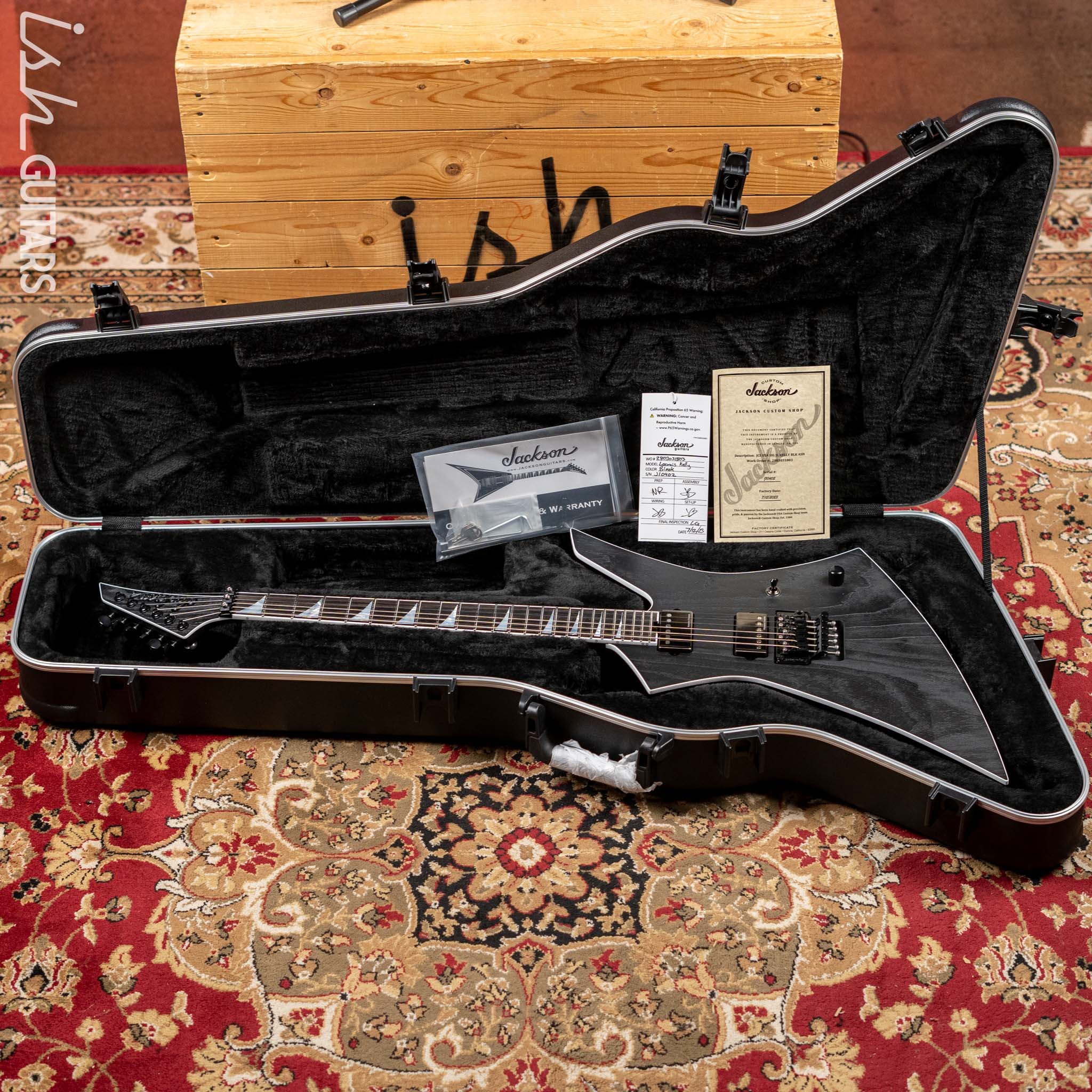 2023 Jackson USA Jeff Loomis Signature Kelly Custom Shop Black Ash - Image 12