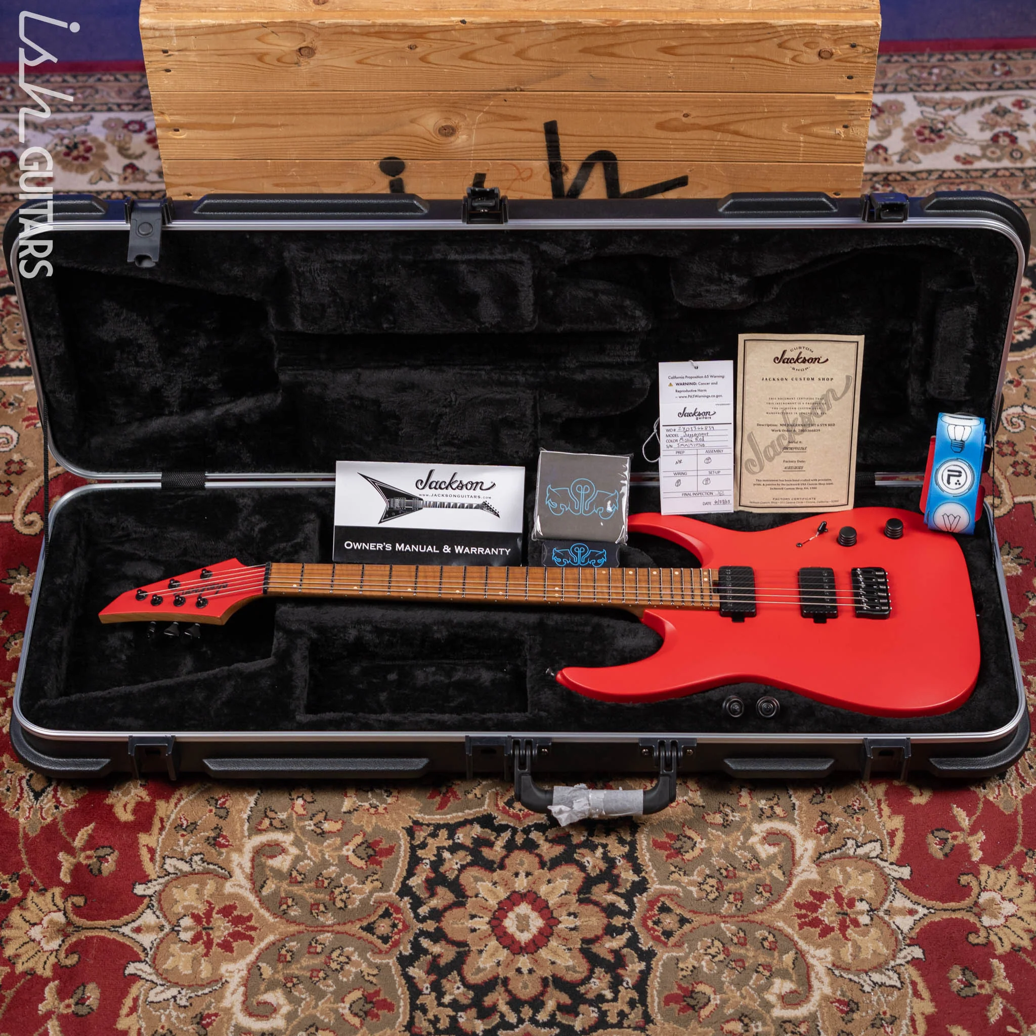 Jackson USA Series Misha Mansoor Signature Juggernaut HT6 Satin Red - Image 11
