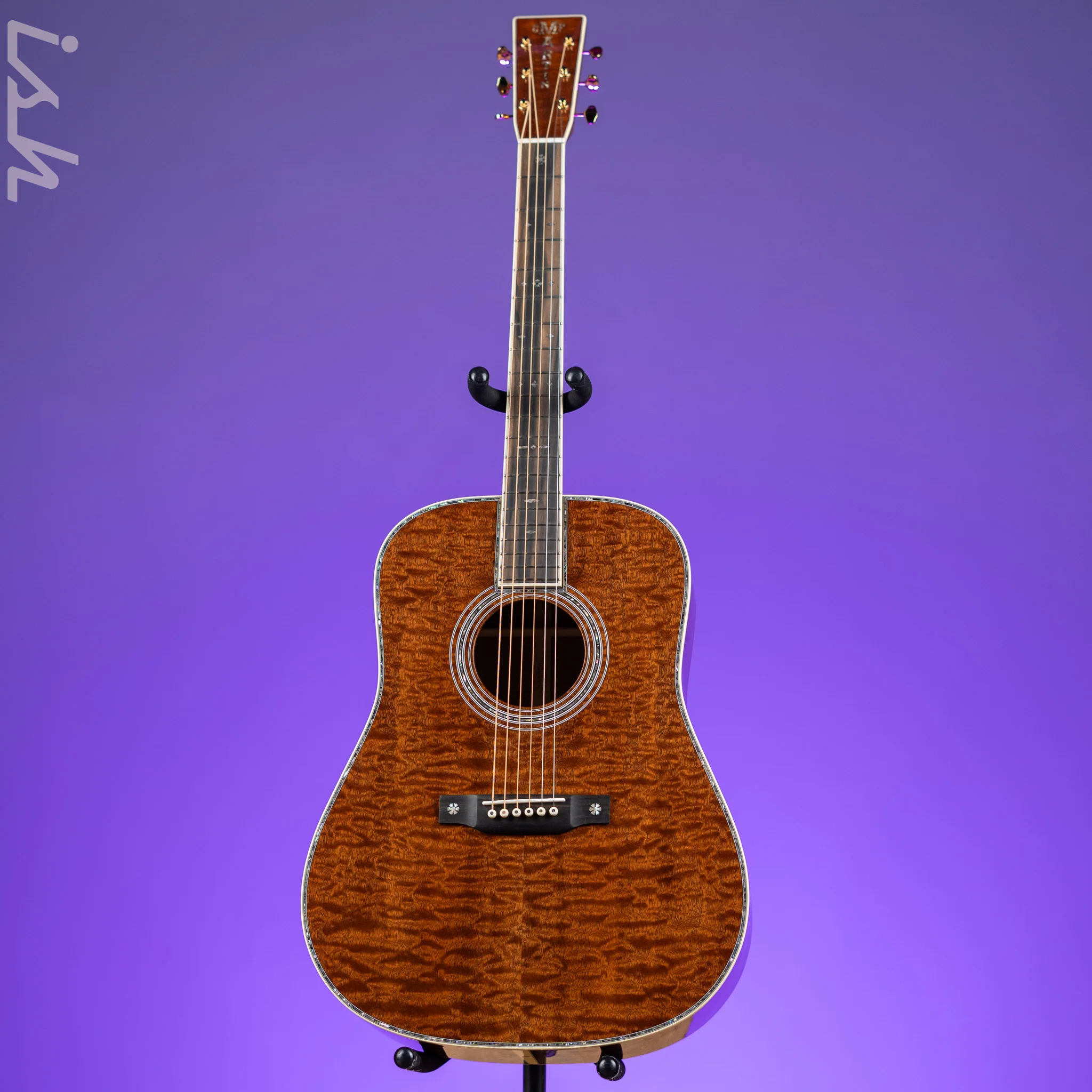 Martin D-42 Style Custom Shop - Quilted Pommele Sapele Premium Mahogany - Image 2