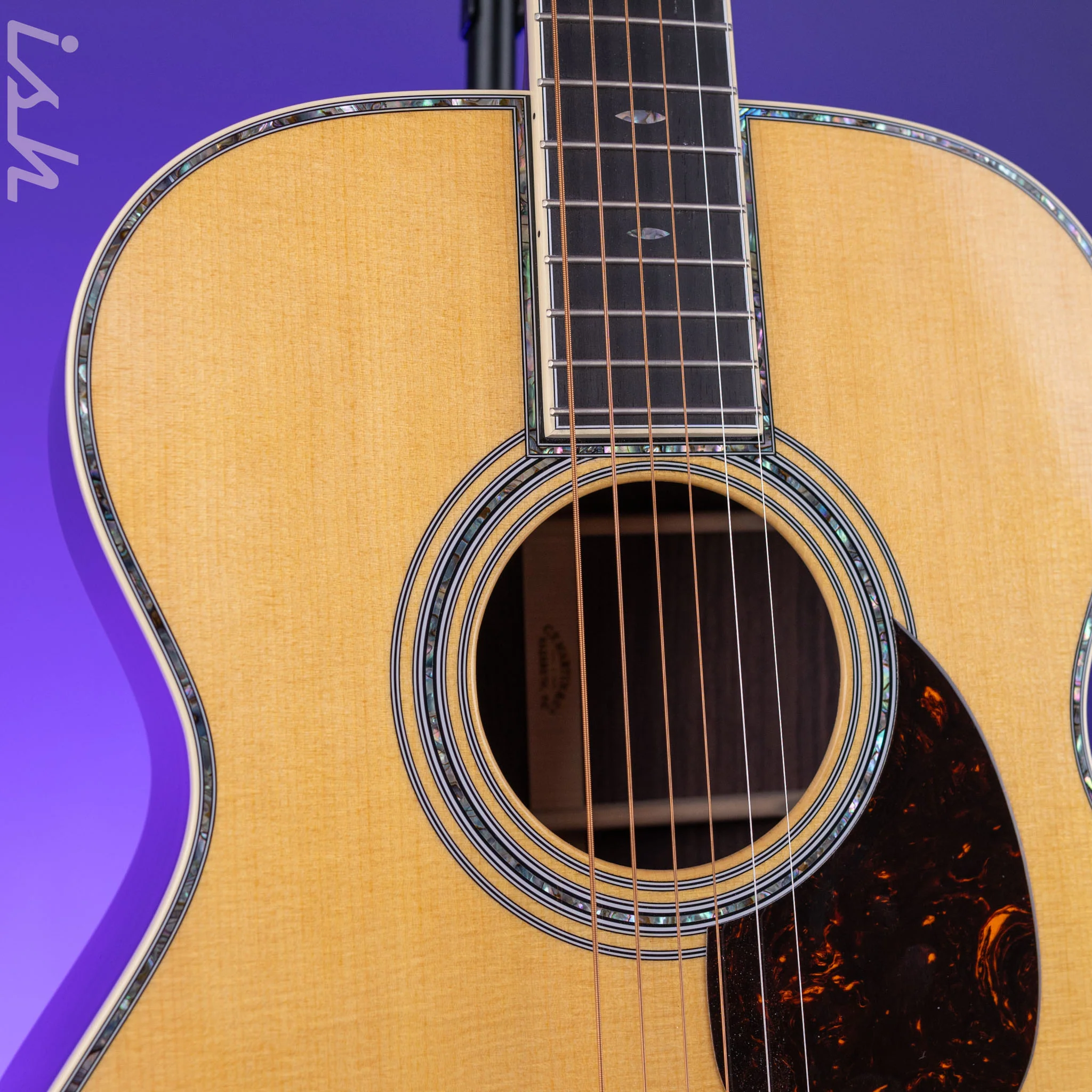 2023 Martin OM-42 Acoustic Guitar Natural - Image 3