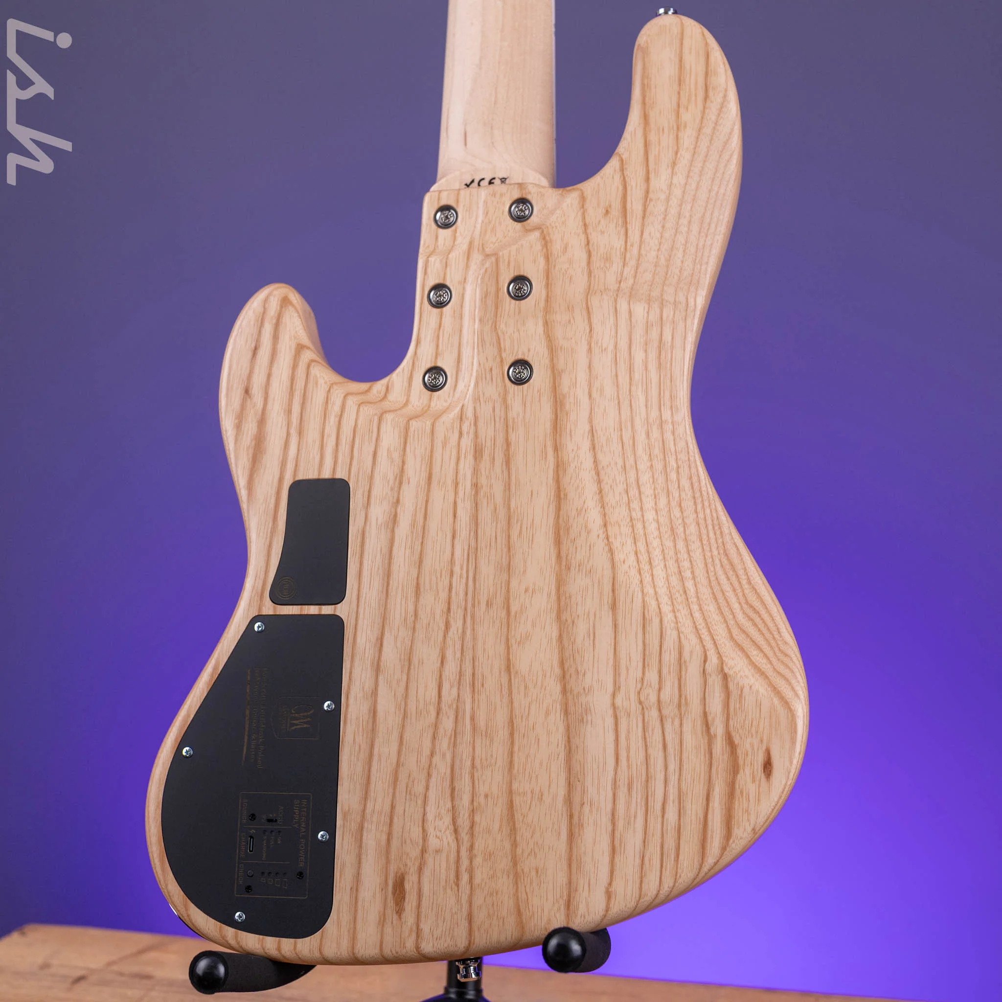 Mayones Jabba Custom 5 Buckeye Burl Trans Natural Satin - Image 7