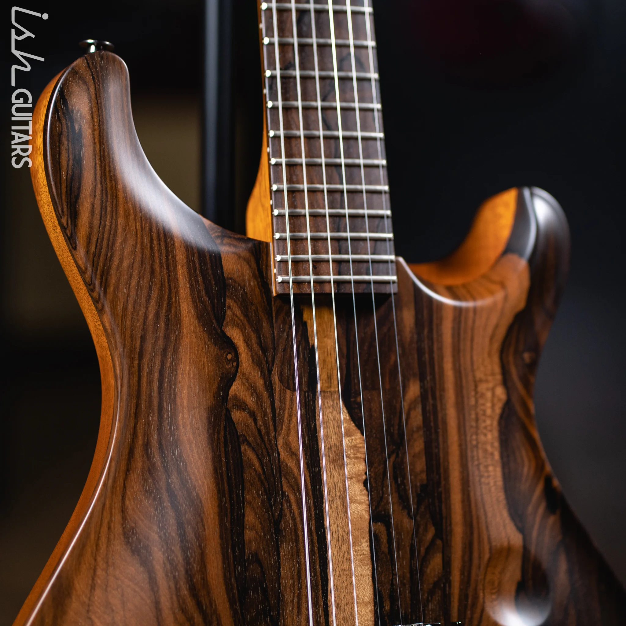 PRS Private Stock Custom 24 'Sculpture' Natural Ziricote Chesapeake Bay Inlays - Image 4