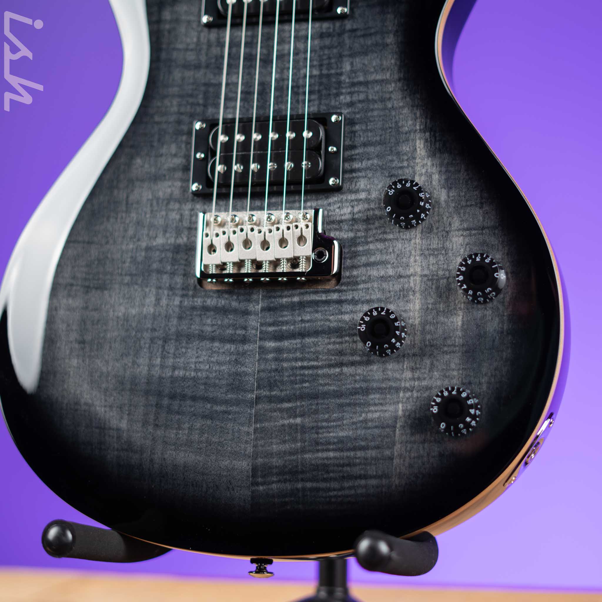 PRS SE Mark Tremonti Electric Guitar Charcoal Burst Demo - Image 4