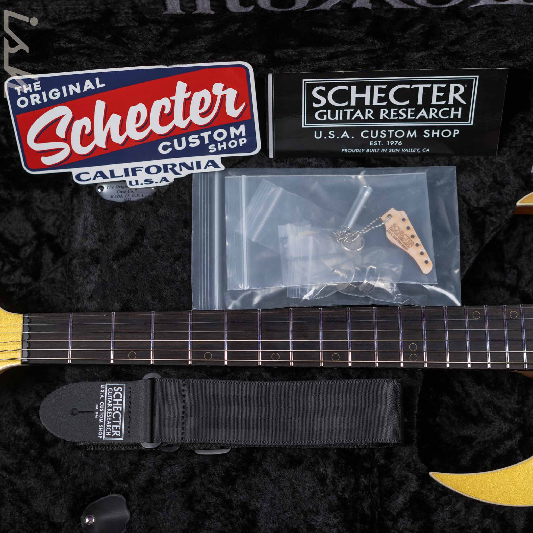 2023 Schecter USA Custom Shop KM-6 III Hybrid Keith Merrow Signature Gold Top - Image 14