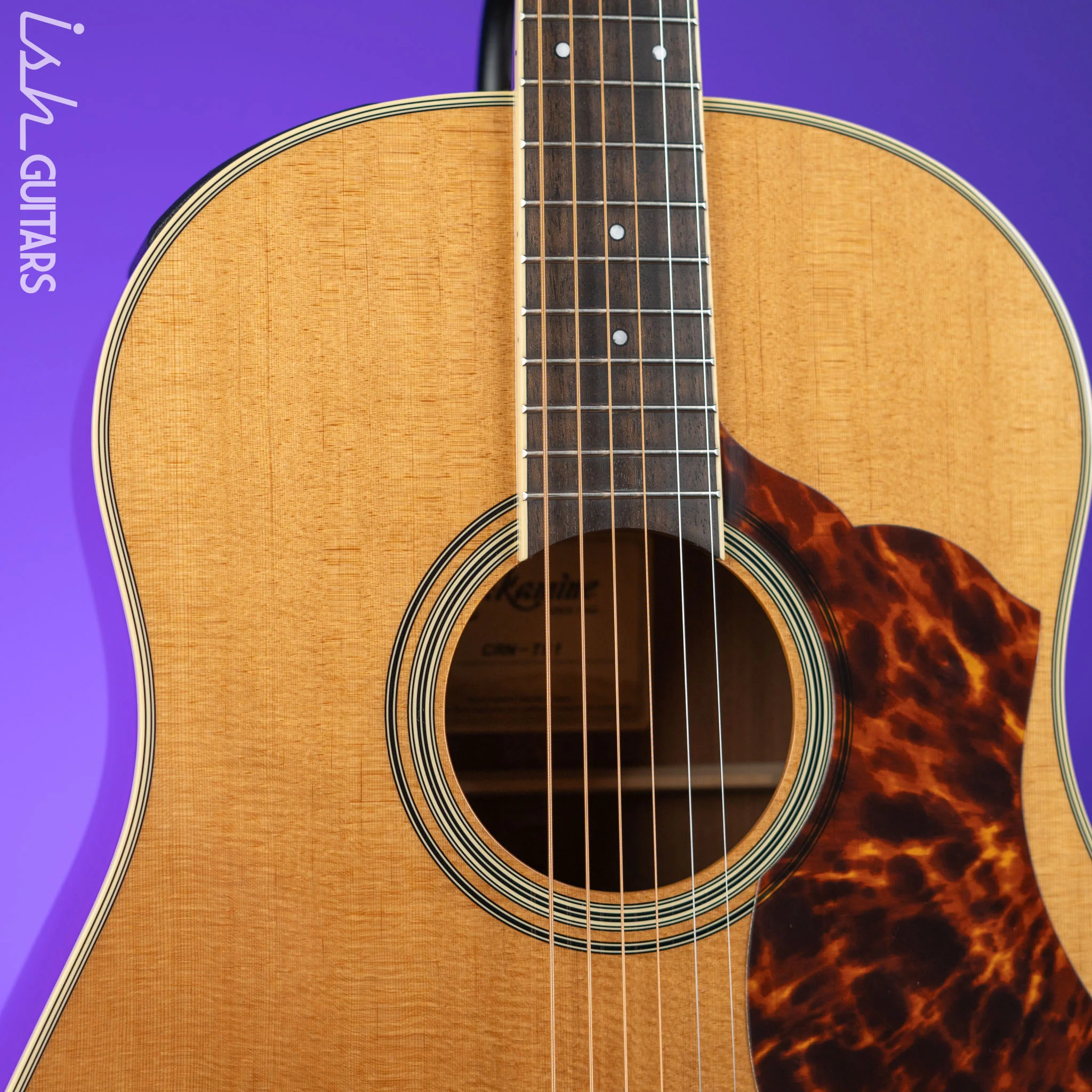 2023 Takamine CRN-TS1 Slope Shoulder Dreadnought Acoustic-Electric Guitar Natural - Image 3