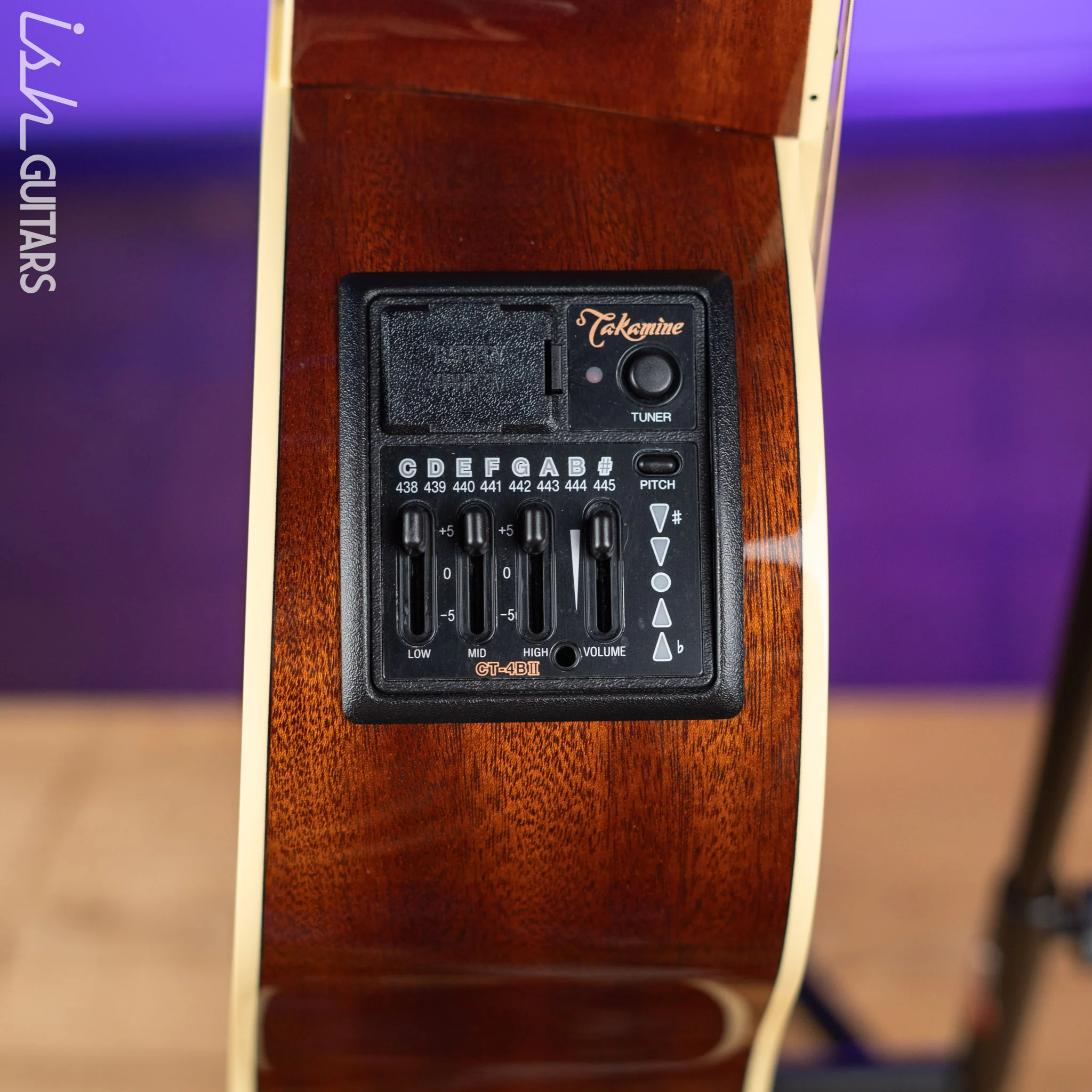 2023 Takamine CRN-TS1 Slope Shoulder Dreadnought Acoustic-Electric Guitar Natural - Image 5