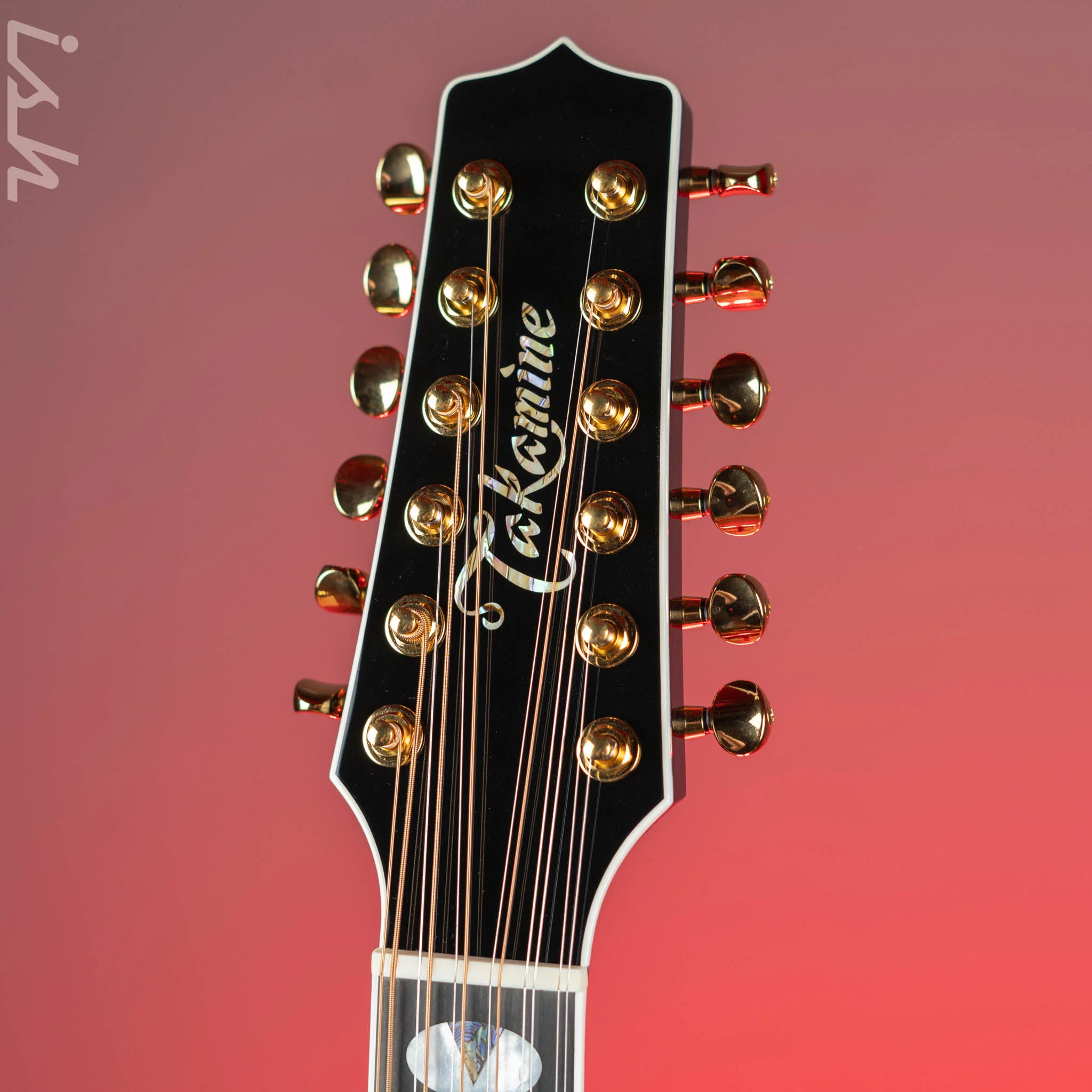 Takamine Thinline TSP158C-12 12-String Acoustic-Electric Guitar See-Through Black Demo - Image 5