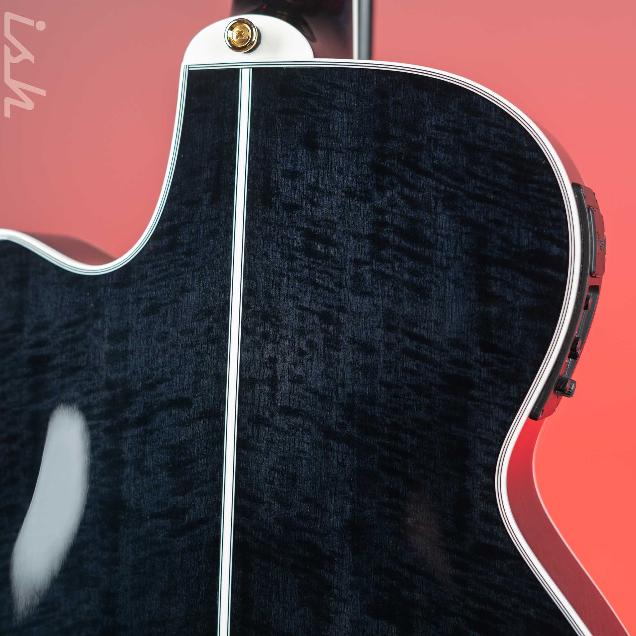Takamine Thinline TSP158C-12 12-String Acoustic-Electric Guitar See-Through Black Demo - Image 8