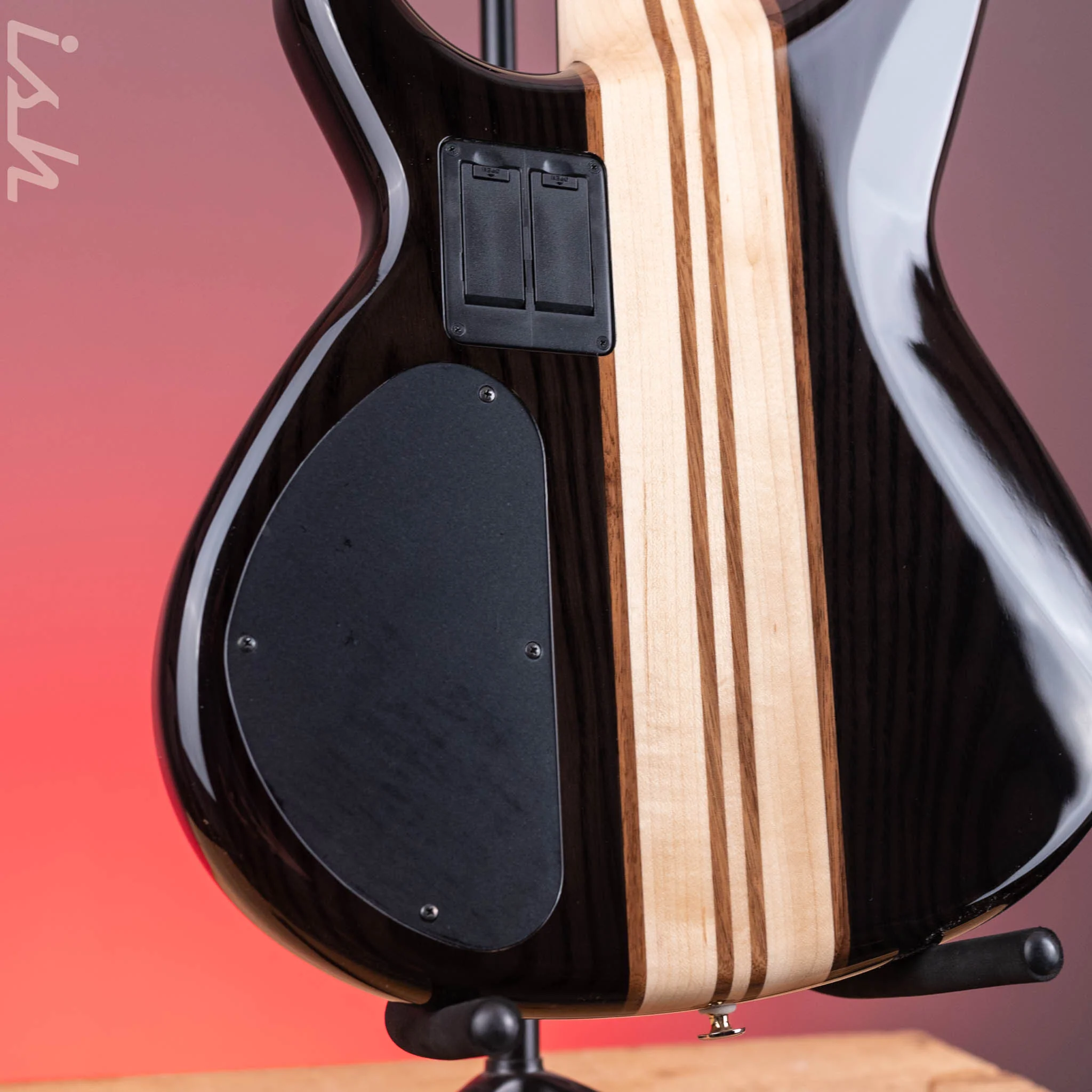 Aria Pro II SB-1000 4-String Bass See-Through Black - Image 9