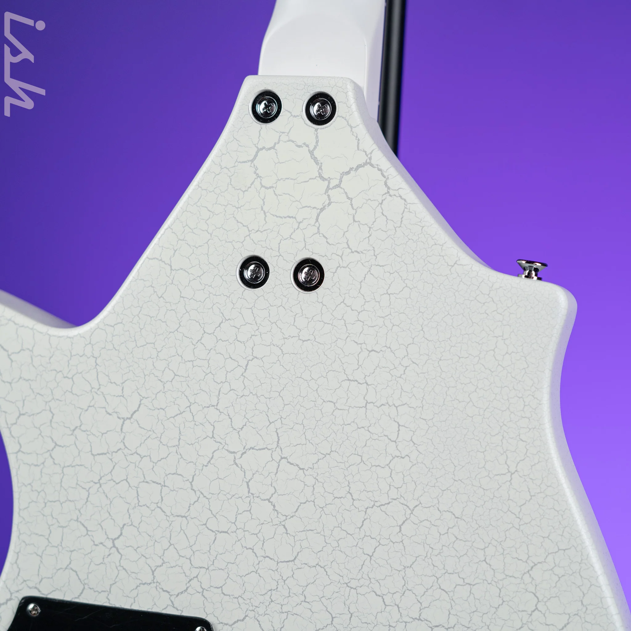 Danelectro Coral Sitar Reissue Guitar White Crackle - Image 8