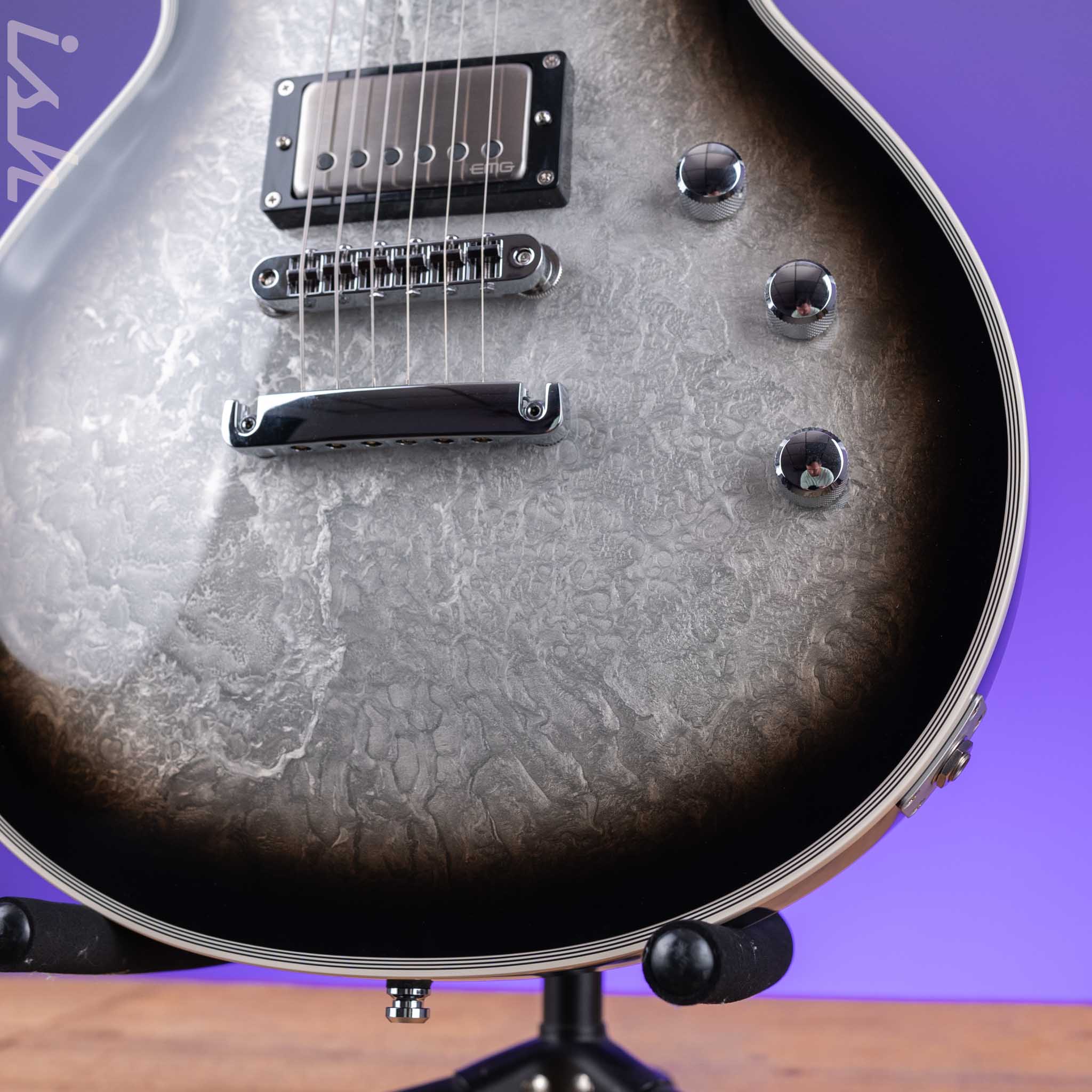 ESP Eclipse Custom Silver Liquid Metal Burst - Image 4