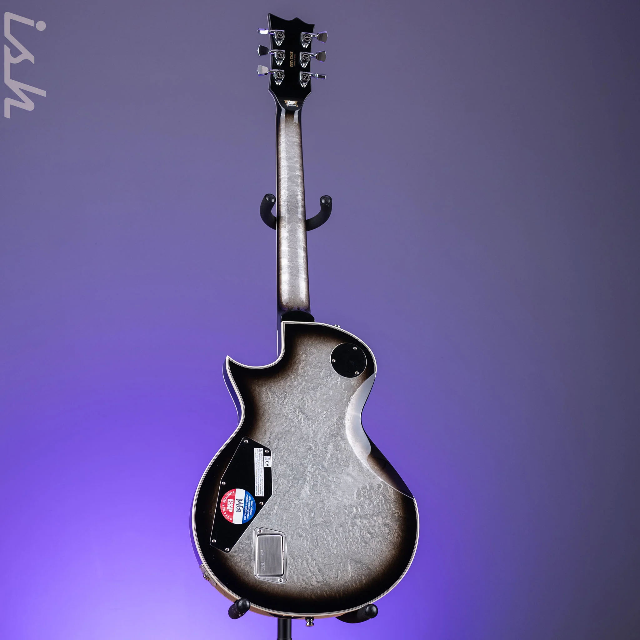 ESP Eclipse Custom Silver Liquid Metal Burst - Image 6