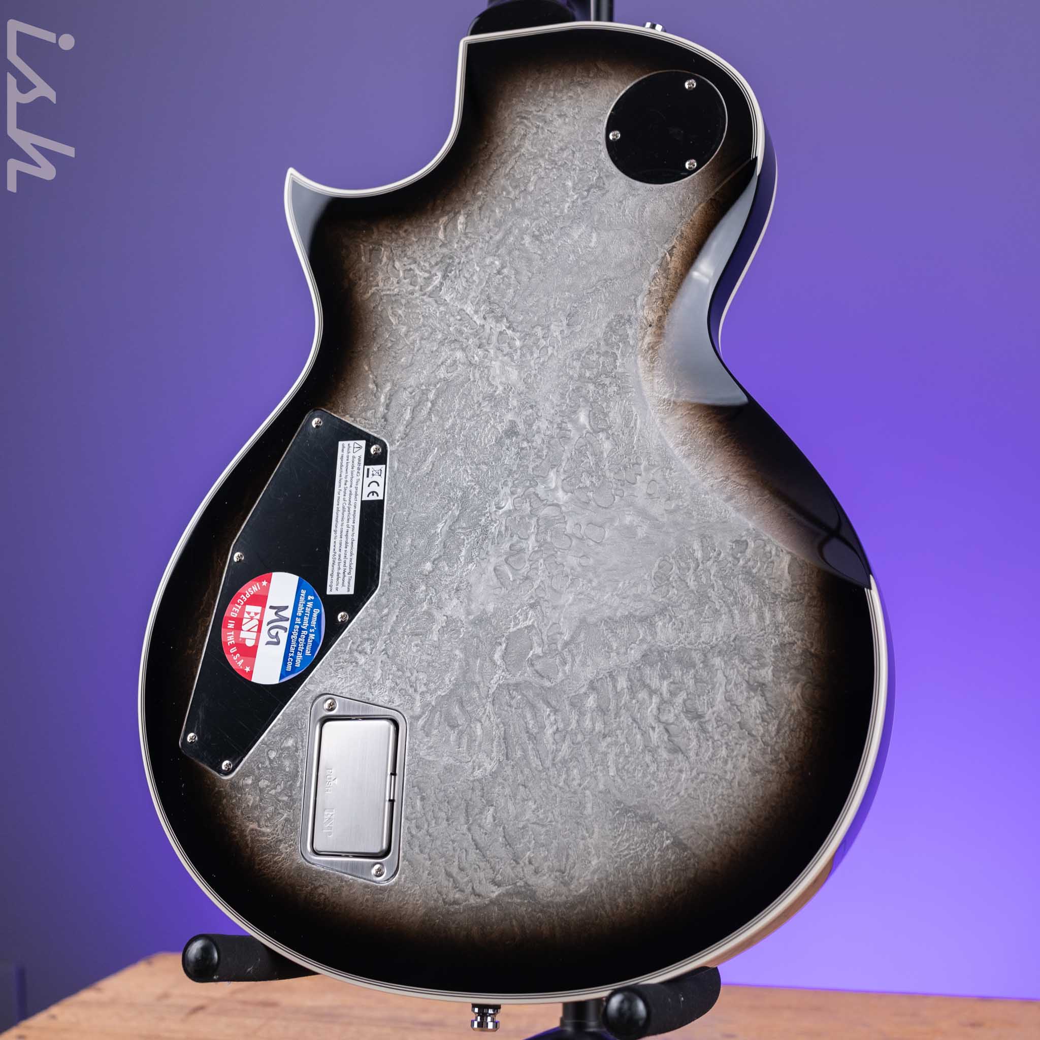 ESP Eclipse Custom Silver Liquid Metal Burst - Image 7