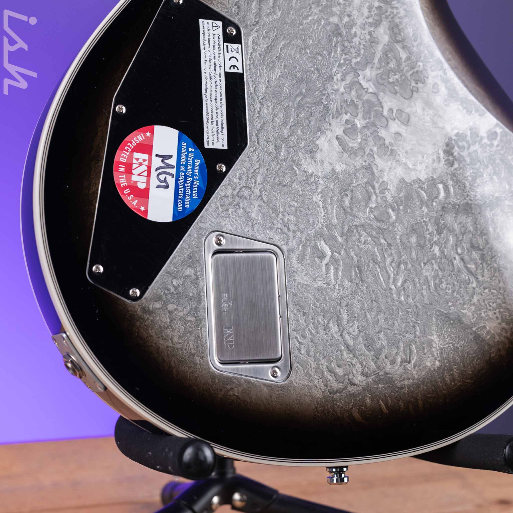 ESP Eclipse Custom Silver Liquid Metal Burst - Image 9