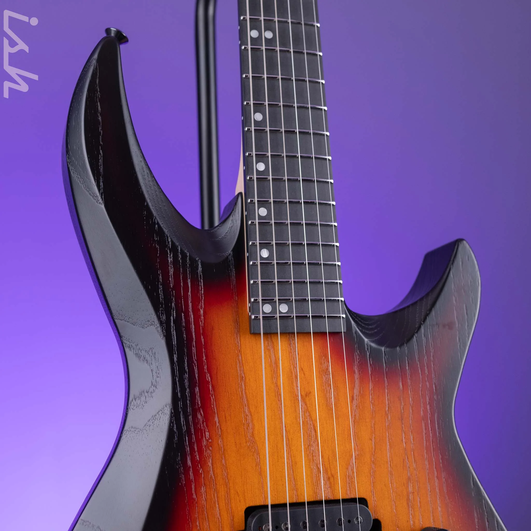 2024 ESP HDX-I USA 3-Tone Sunburst Open Grain Satin - Image 3