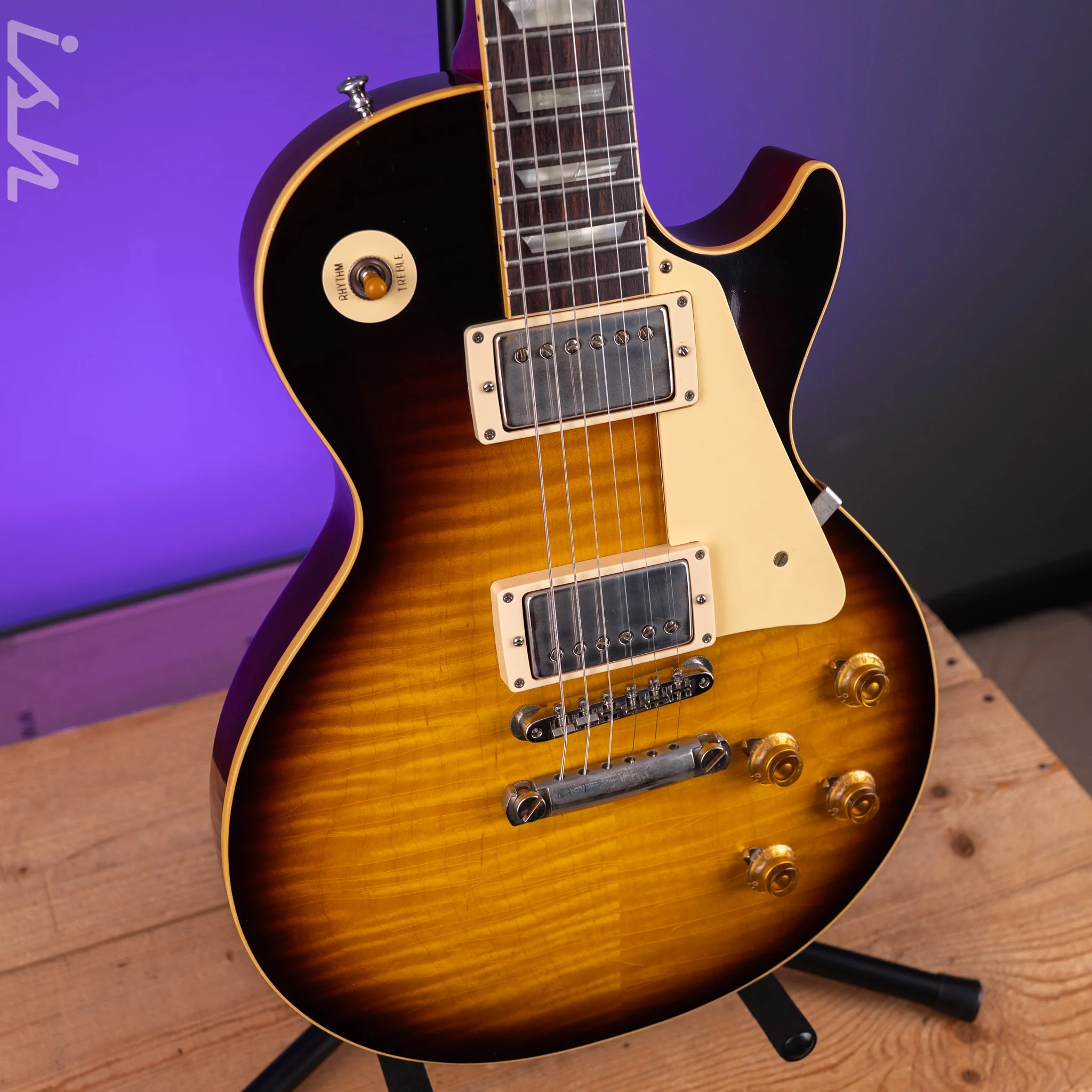 2024 Gibson Murphy Lab Les Paul R9 Ultra Light Aged Kindred Burst - Image 4