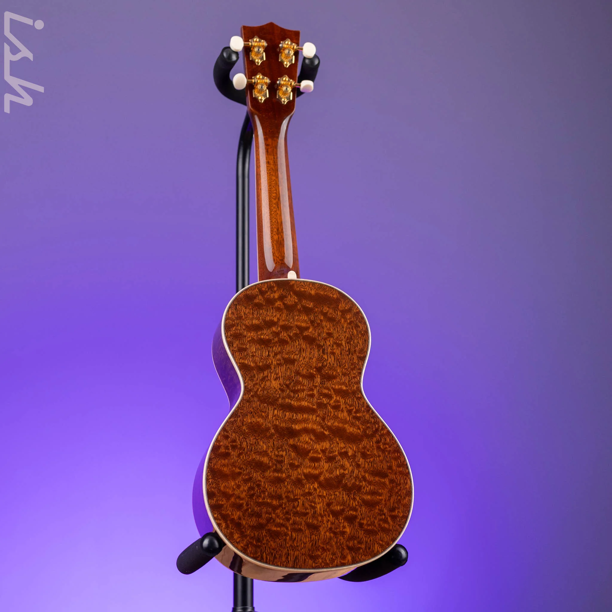 2024 Martin Custom Shop Concert Ukulele Natural Quilted Sapele - Image 6