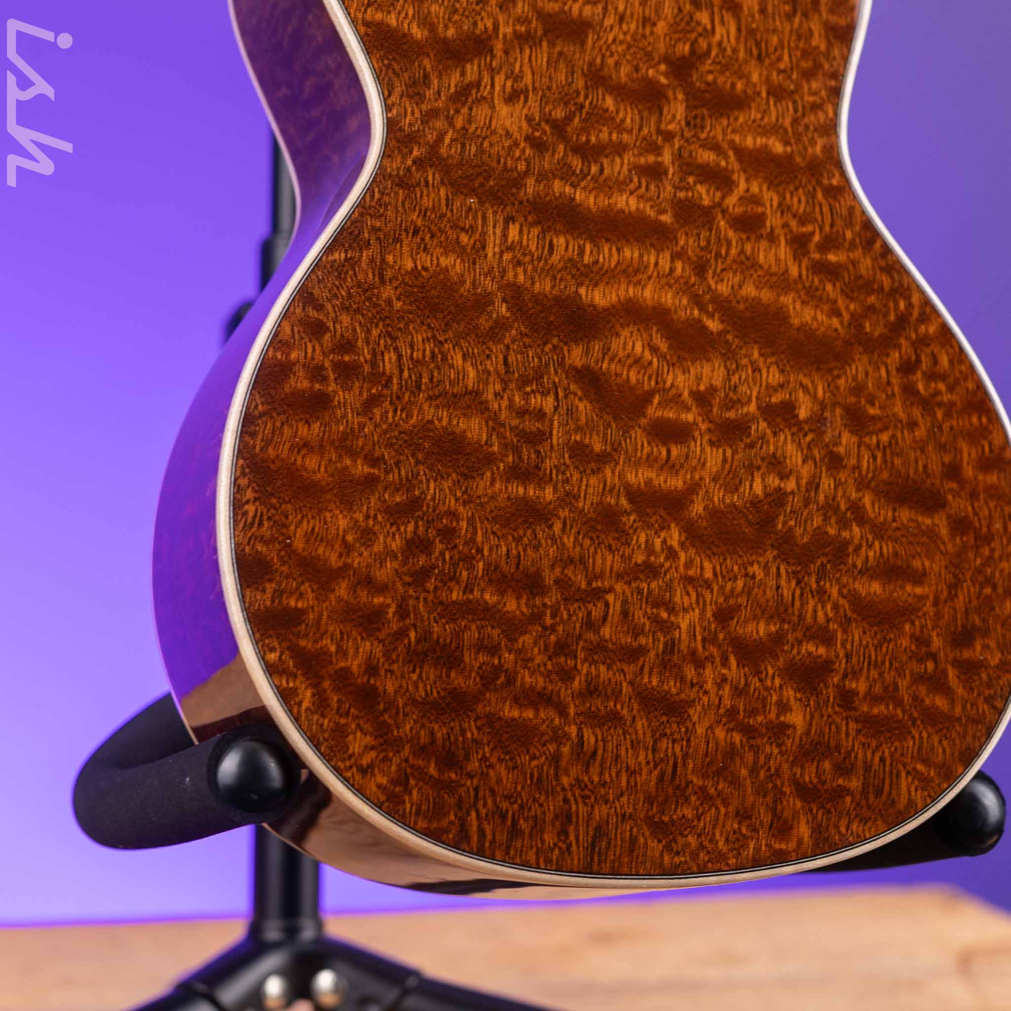 2024 Martin Custom Shop Concert Ukulele Natural Quilted Sapele - Image 9