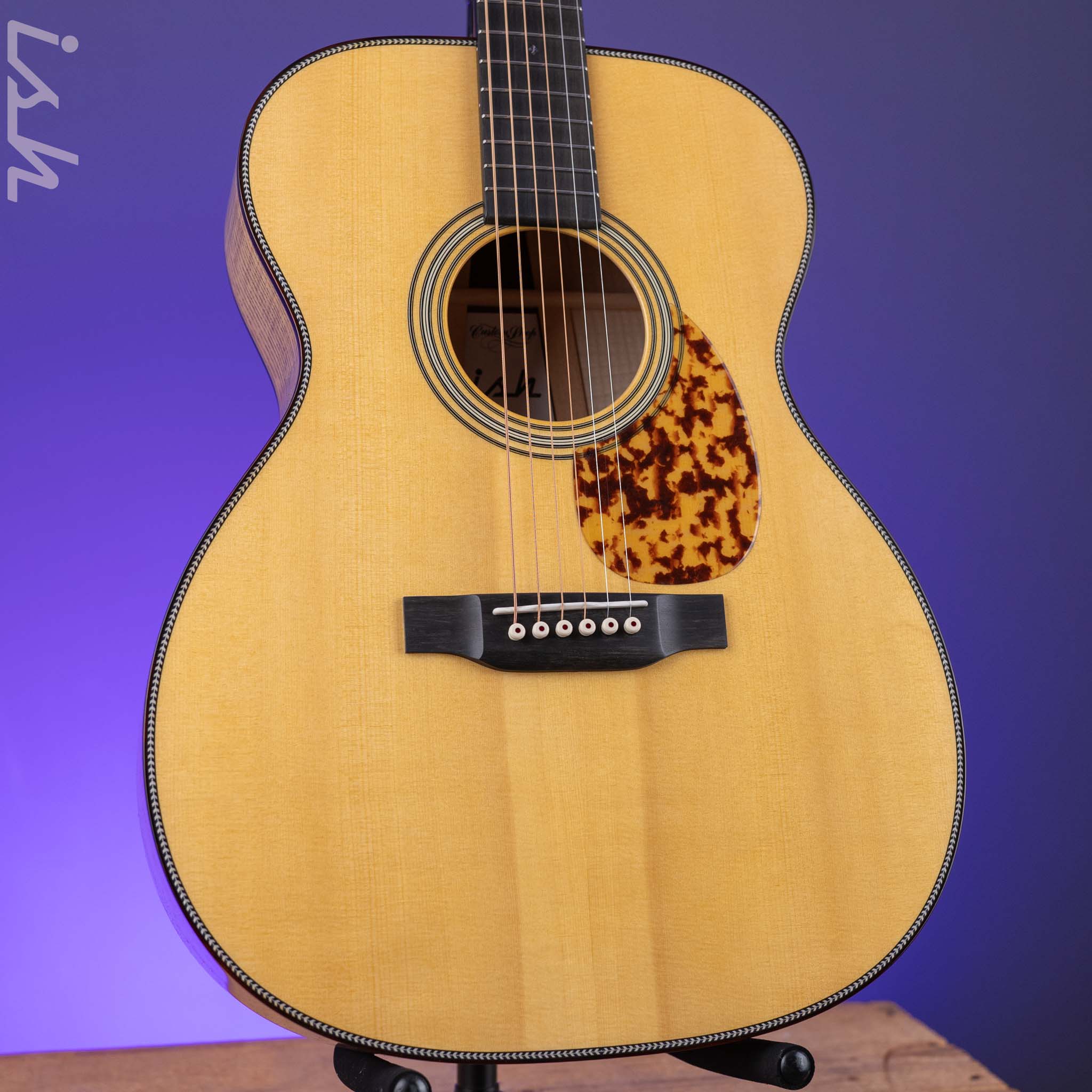 Martin Custom Shop OM-28 Style European Spruce w/ Curly Ash Back & Sides - Image 2