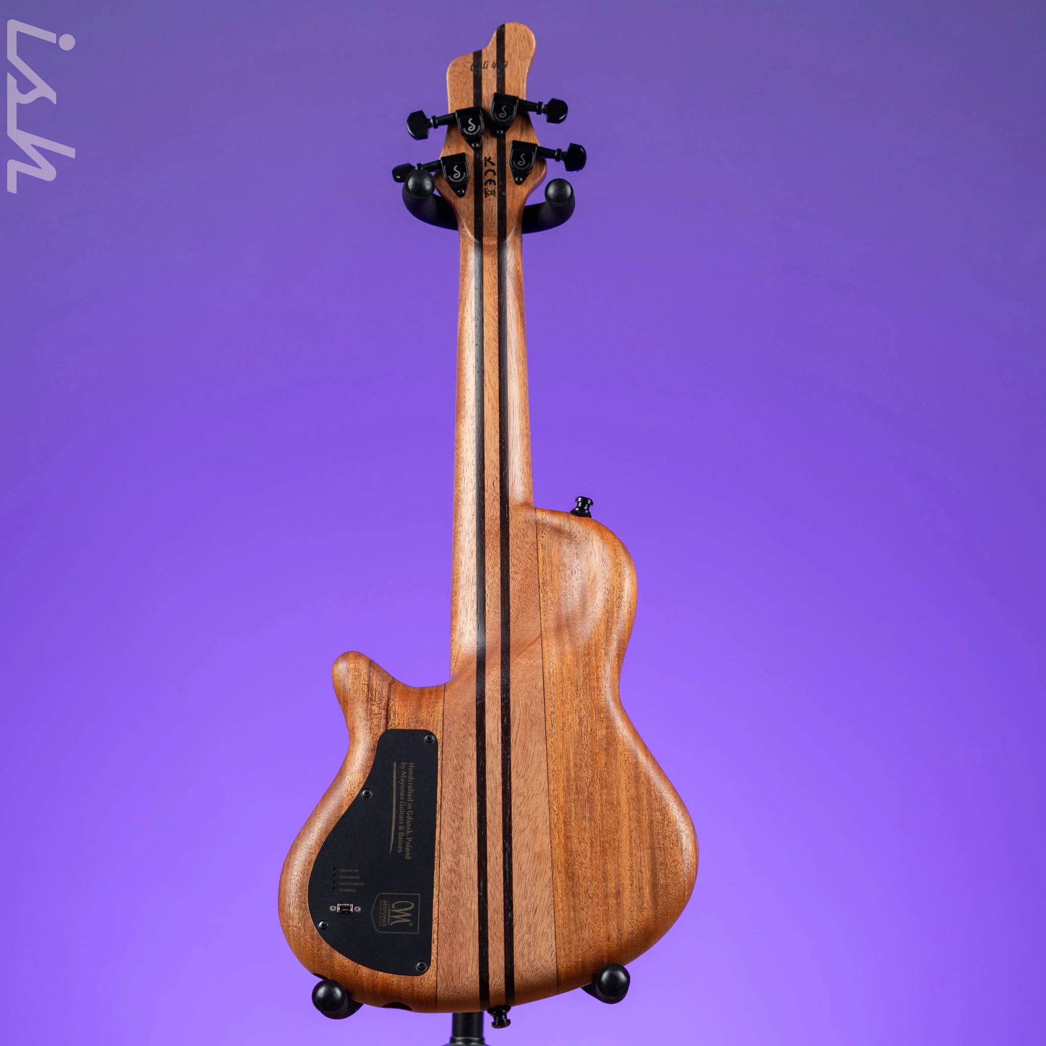 Mayones Cali 4 Bass Flamed Maple 3A Greenburst Matte NAMM 2024 - Image 6