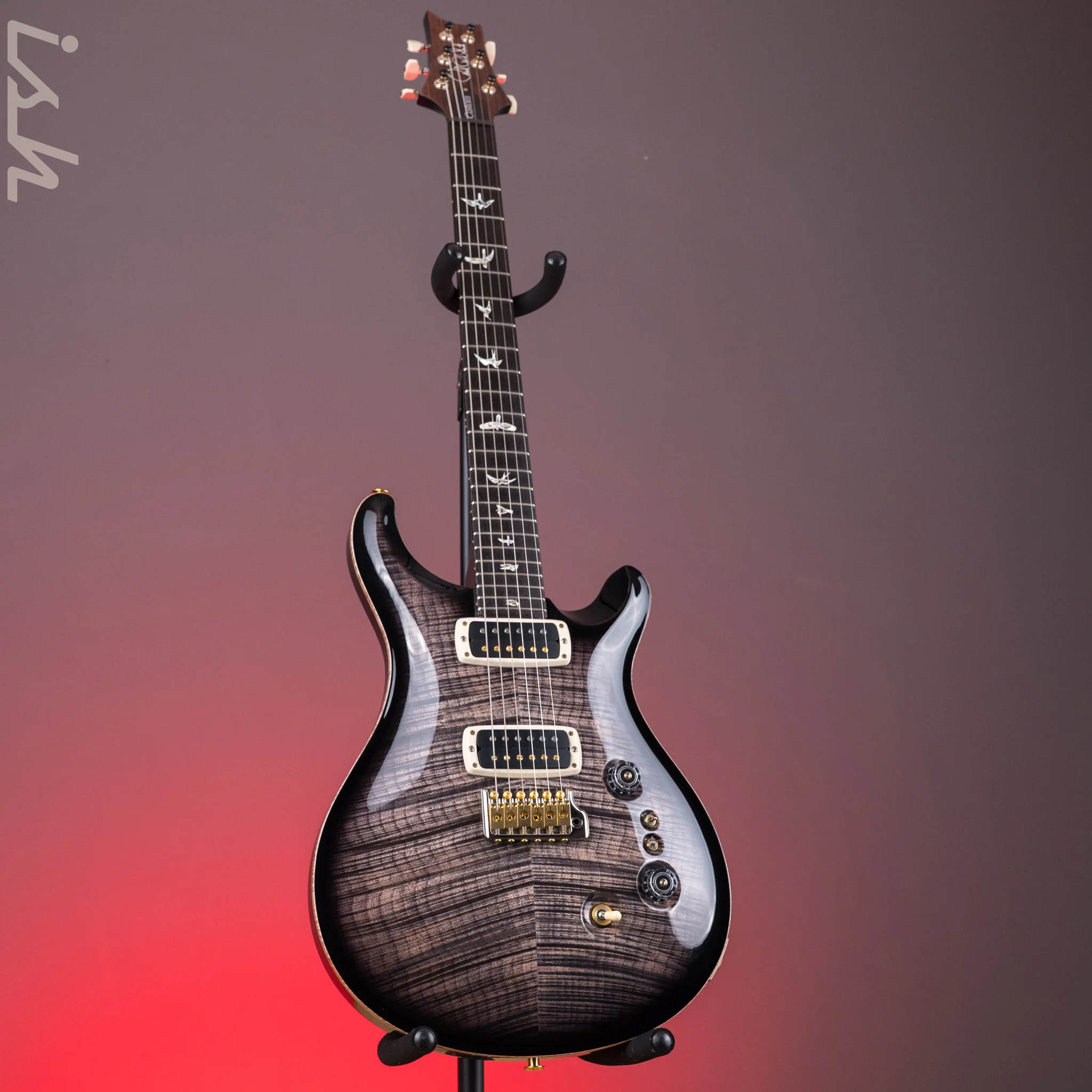2024 PRS Custom 24-08 Charcoal Burst 10 Top - Image 2