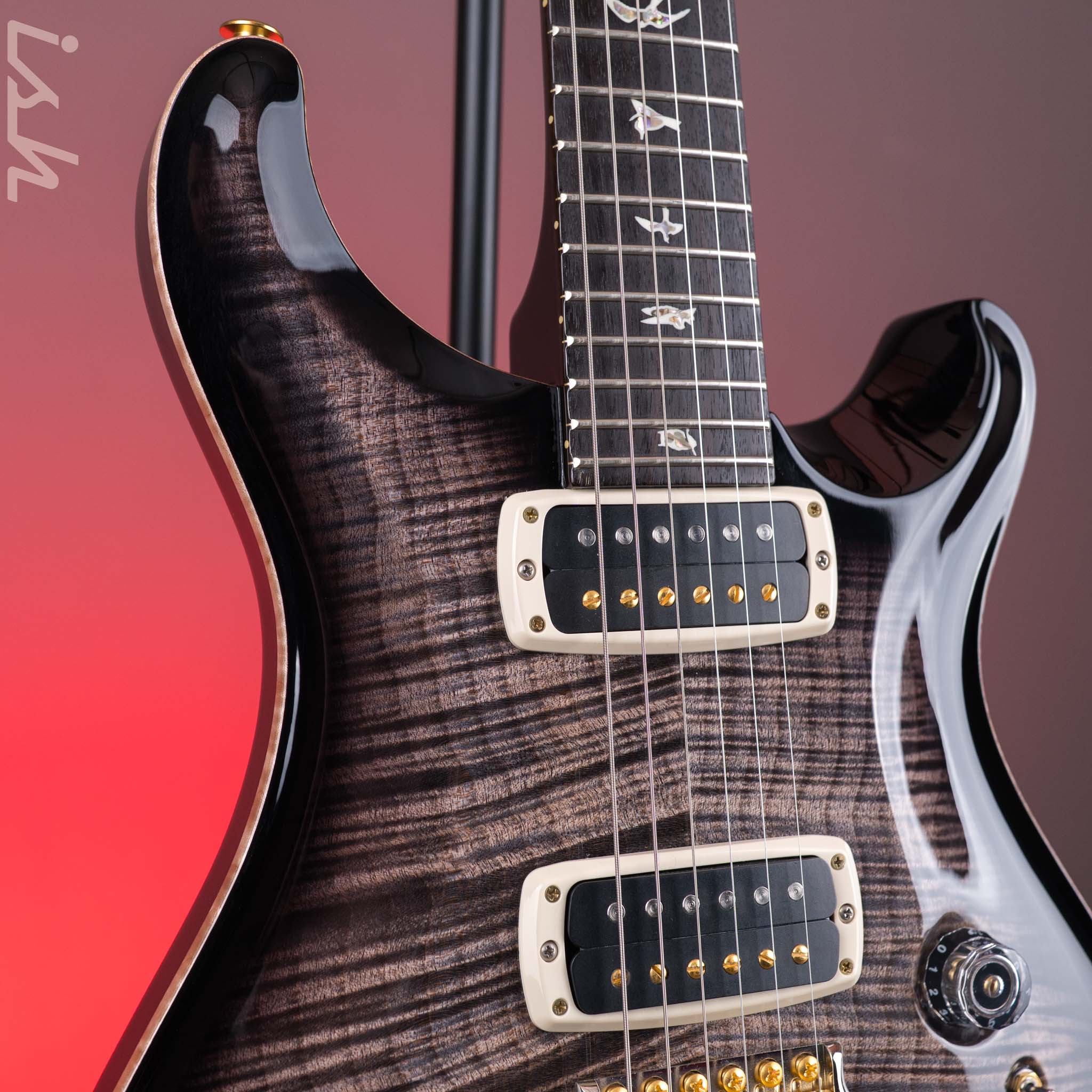 2024 PRS Custom 24-08 Charcoal Burst 10 Top - Image 4