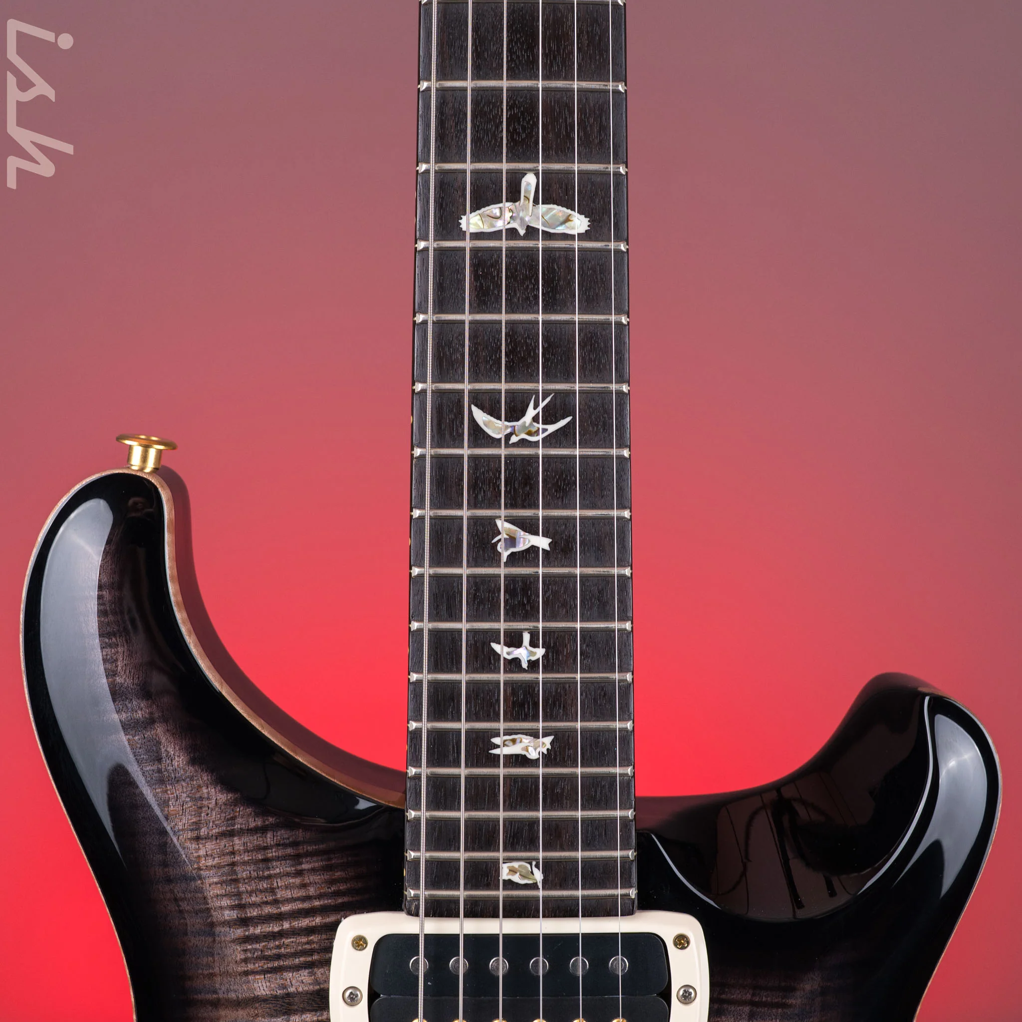 2024 PRS Custom 24-08 Charcoal Burst 10 Top - Image 6