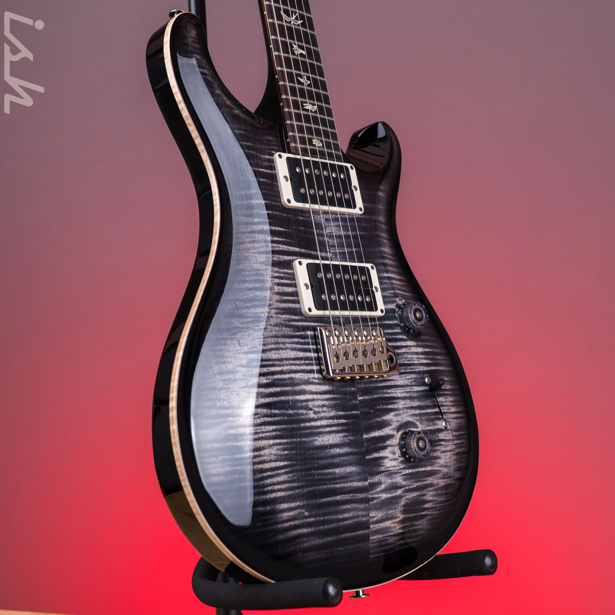 2024 PRS Custom 24 Electric Guitar Charcoal Burst - Image 3