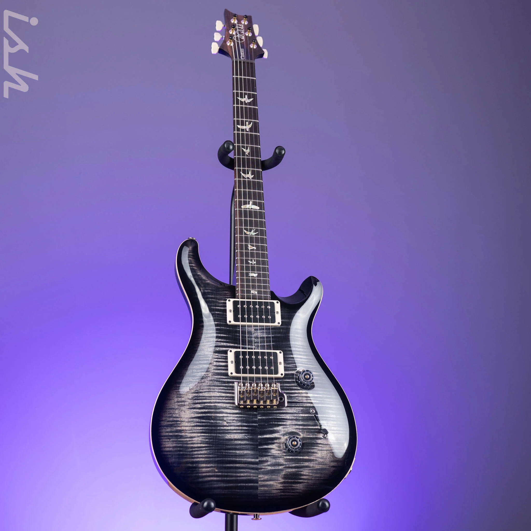 2024 PRS Custom 24 Electric Guitar Charcoal Burst - Image 2