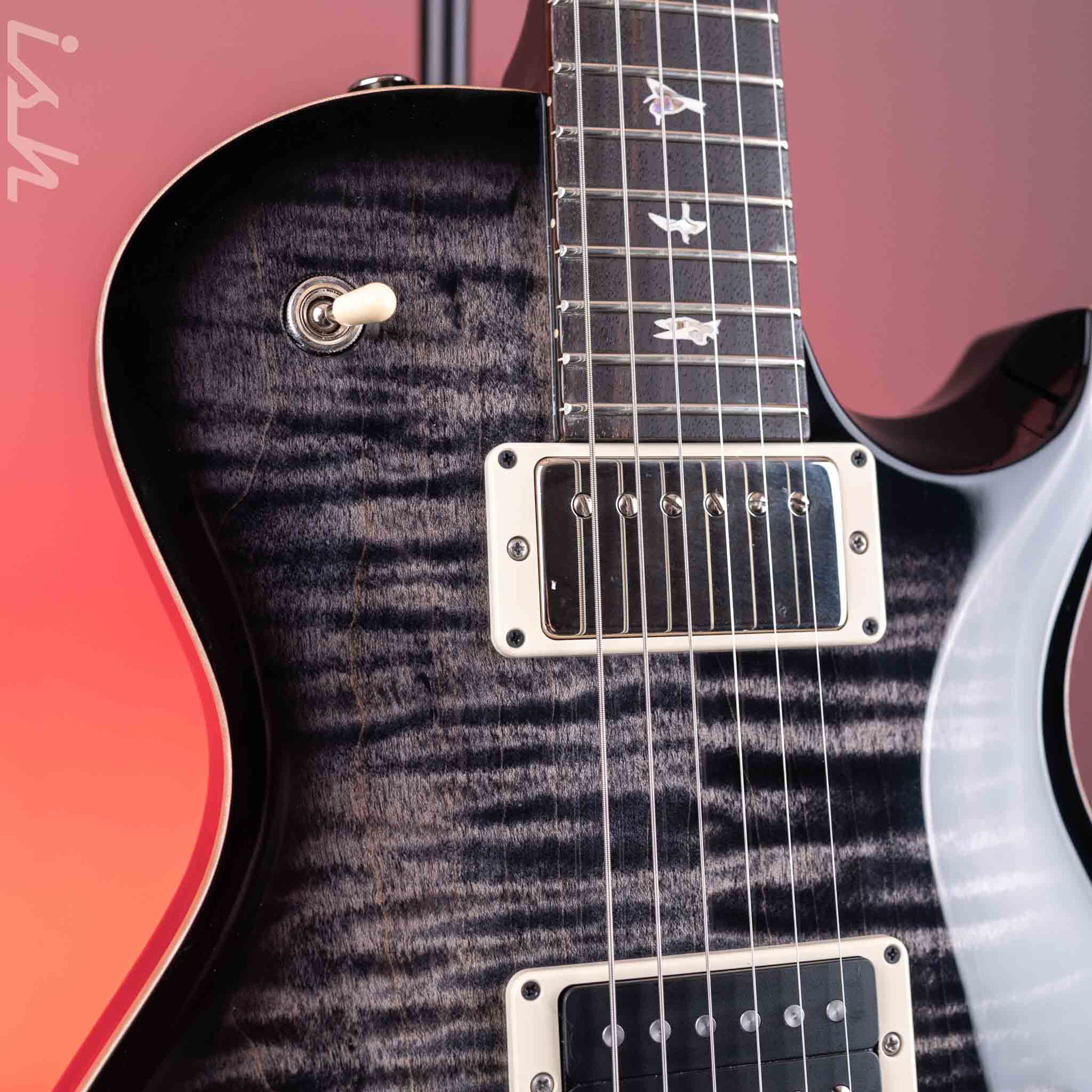 2024 PRS Mark Tremonti Signature Electric Guitar Charcoal Contour Burst Tremolo - Image 3