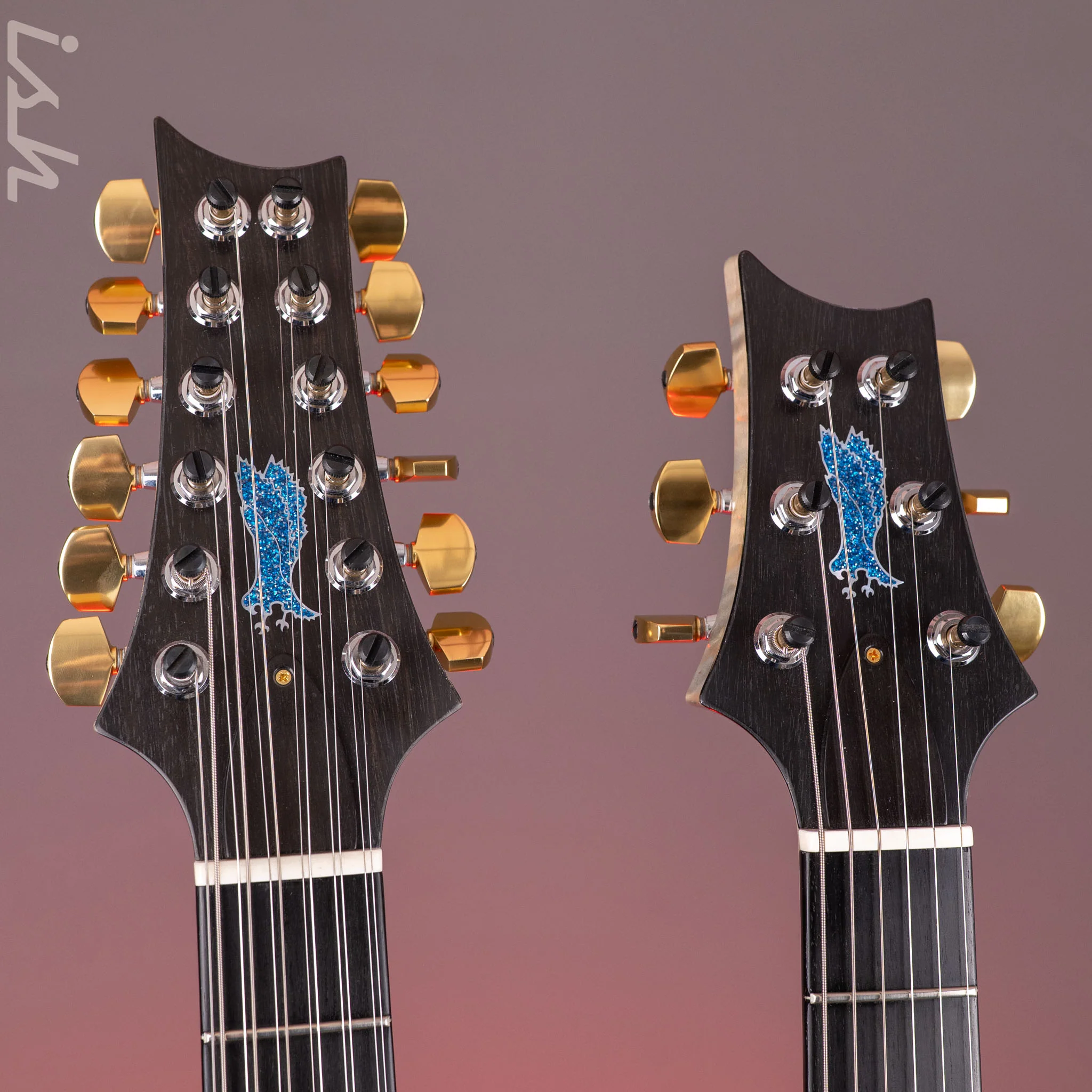 2024 PRS Private Stock Custom 22 / 12-String Double Neck Indigo Glow - Image 8